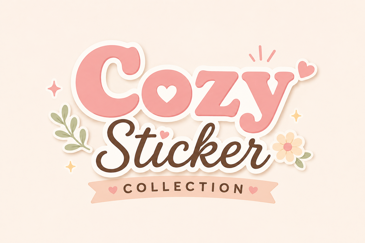 Cozy Die Cut Stickers Collection