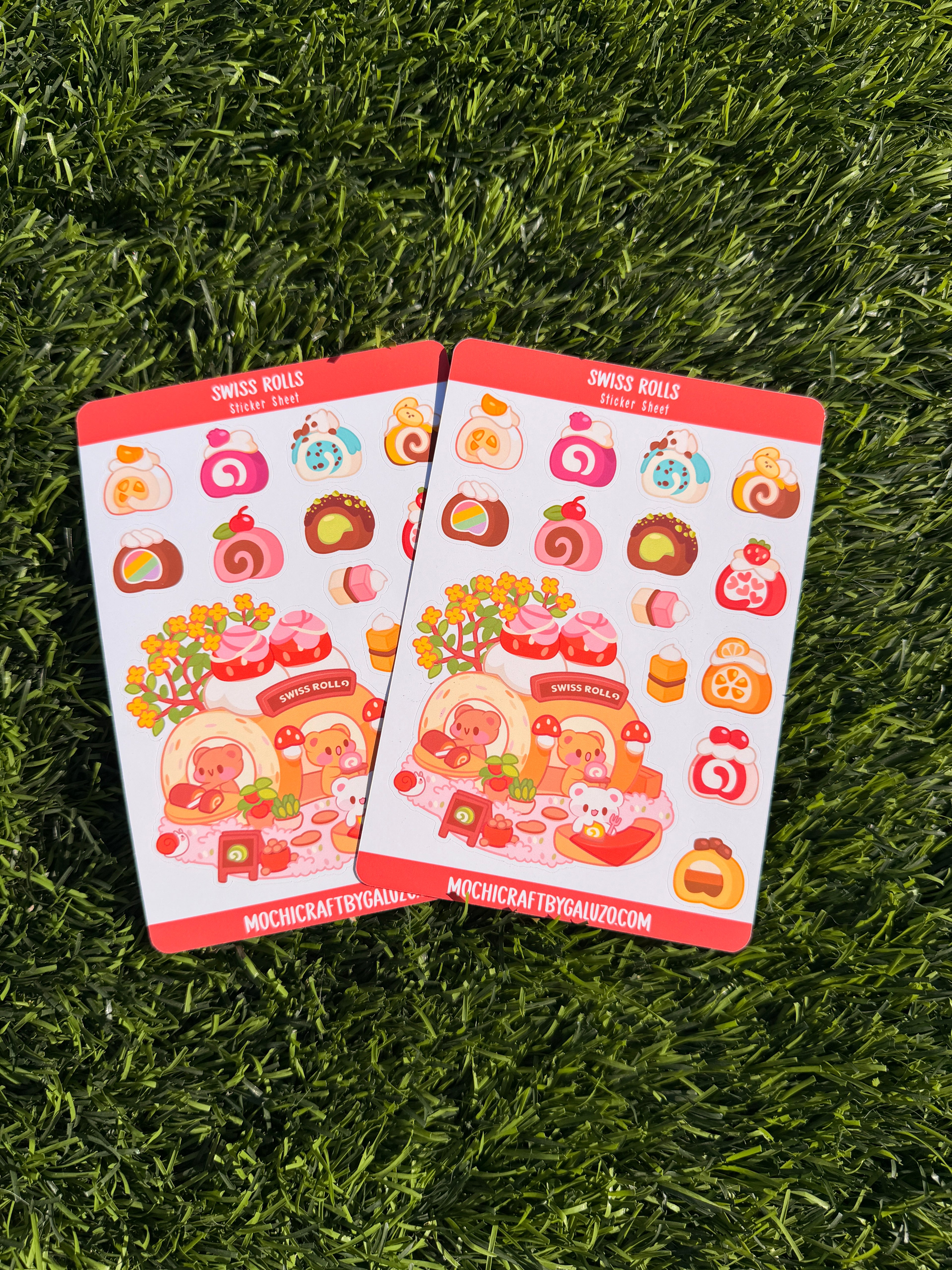 Swiss Rolls | Scrapbooking | Sticker Sheet | Kiss Cut
