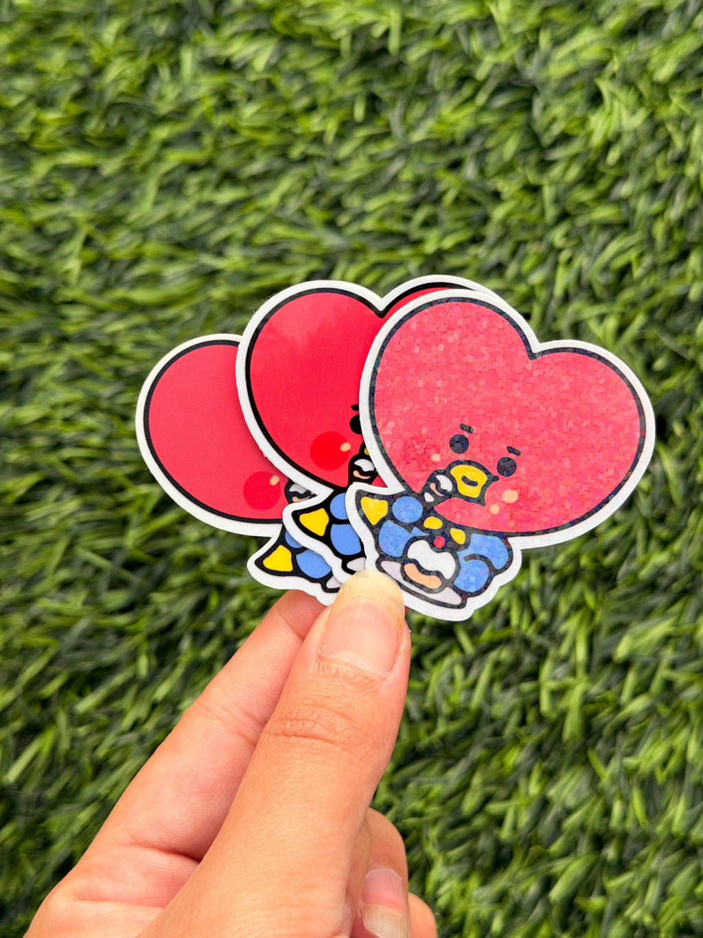 Kpop Snacks-themed Sticker Pack | BT21 Inspired Characters | 7pcs Die Cut Vinyl Waterproof Stickers