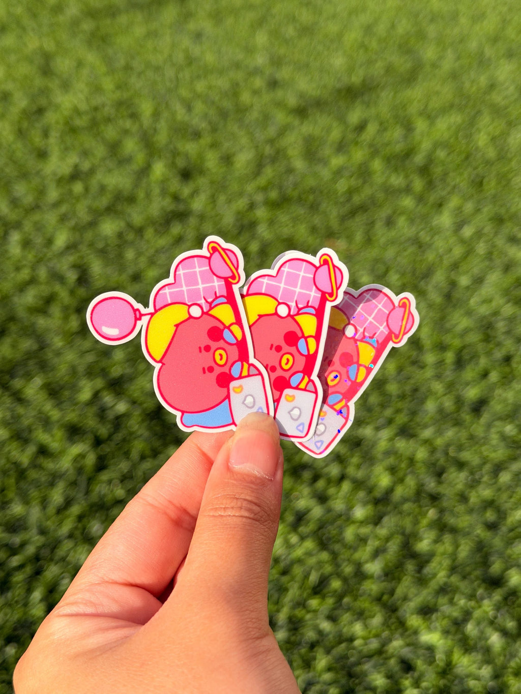 Kpop Schlafanzugparty Sticker Pack | BT21-inspirierte Charaktere | 7 Stück gestanzte Vinyl-Aufkleber, wasserfest