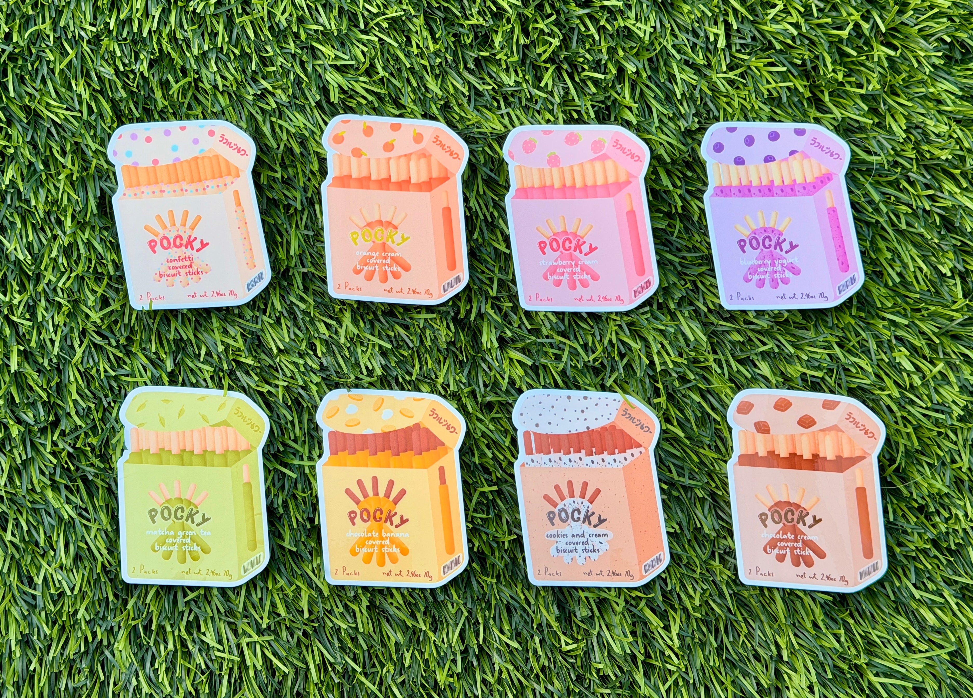 Pocky Snacks | Die Cut Stickers