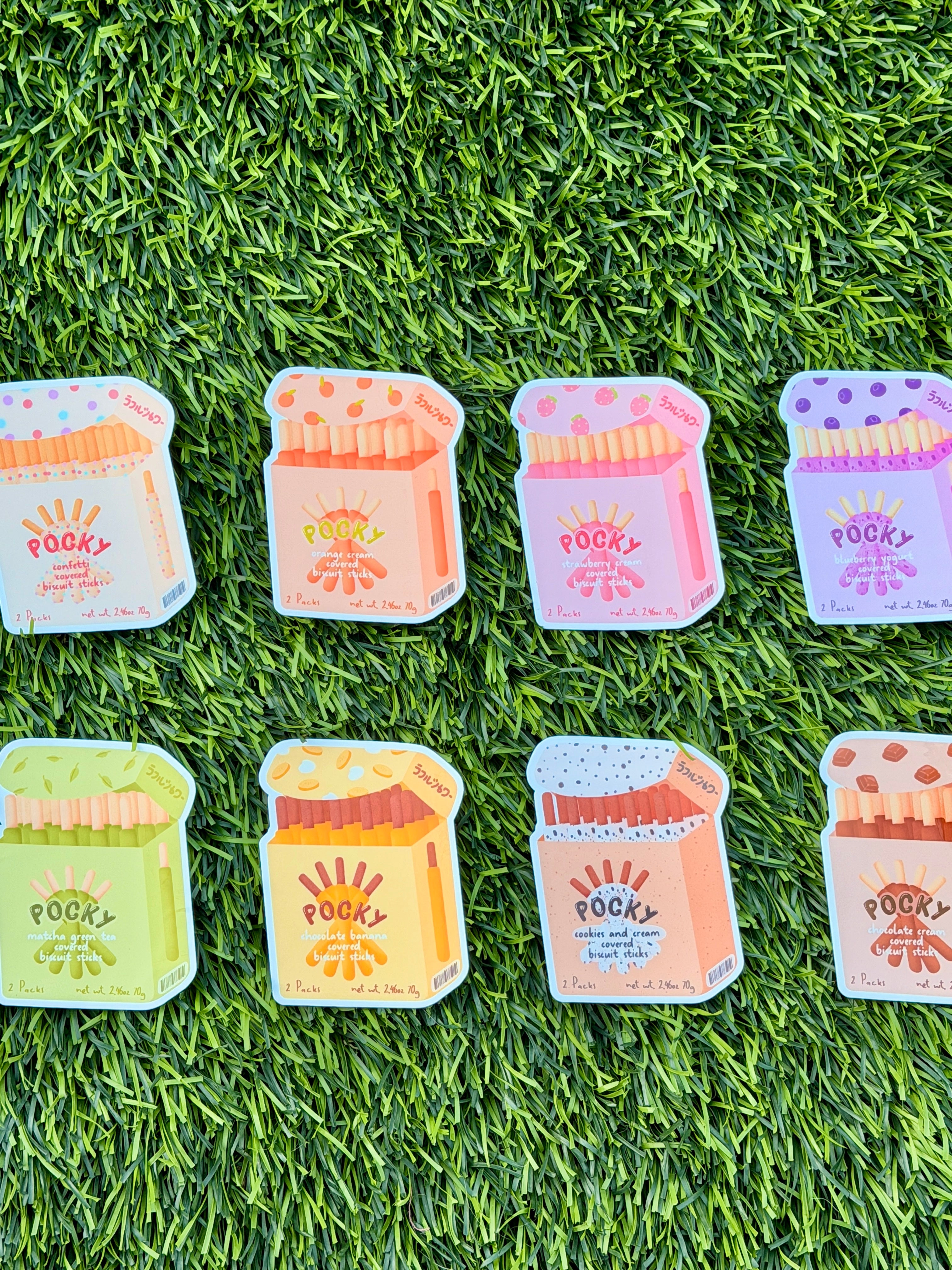 Pocky Snacks | Die Cut Stickers