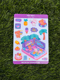 Pool Party | Scrapbooking | Sticker Sheet | Kiss Cut