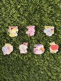 Paquete de pegatinas de Kpop | Personajes inspirados en BT21 | Pegatinas de vinilo impermeables troqueladas de 7 piezas
