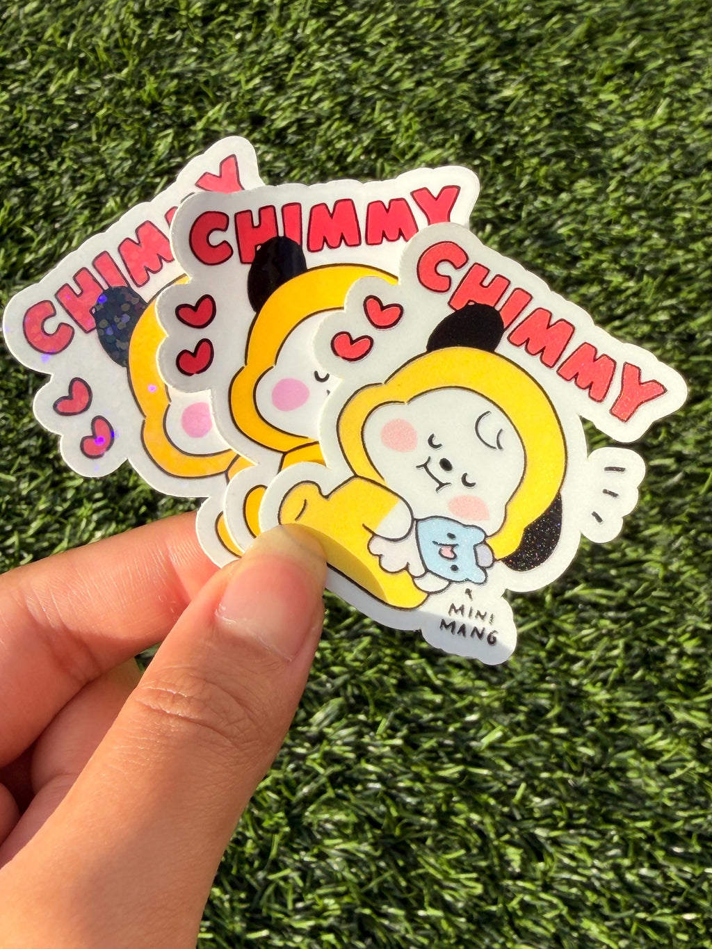 Paquete de pegatinas de Kpop | Personajes inspirados en BT21 | Pegatinas de vinilo impermeables troqueladas de 7 piezas