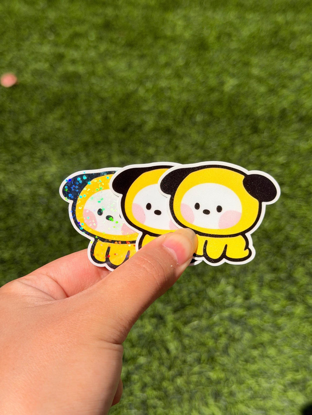 Kpop Minini Sticker Pack | BT21 Inspired Characters | 7pcs Die Cut Vinyl Waterproof Stickers