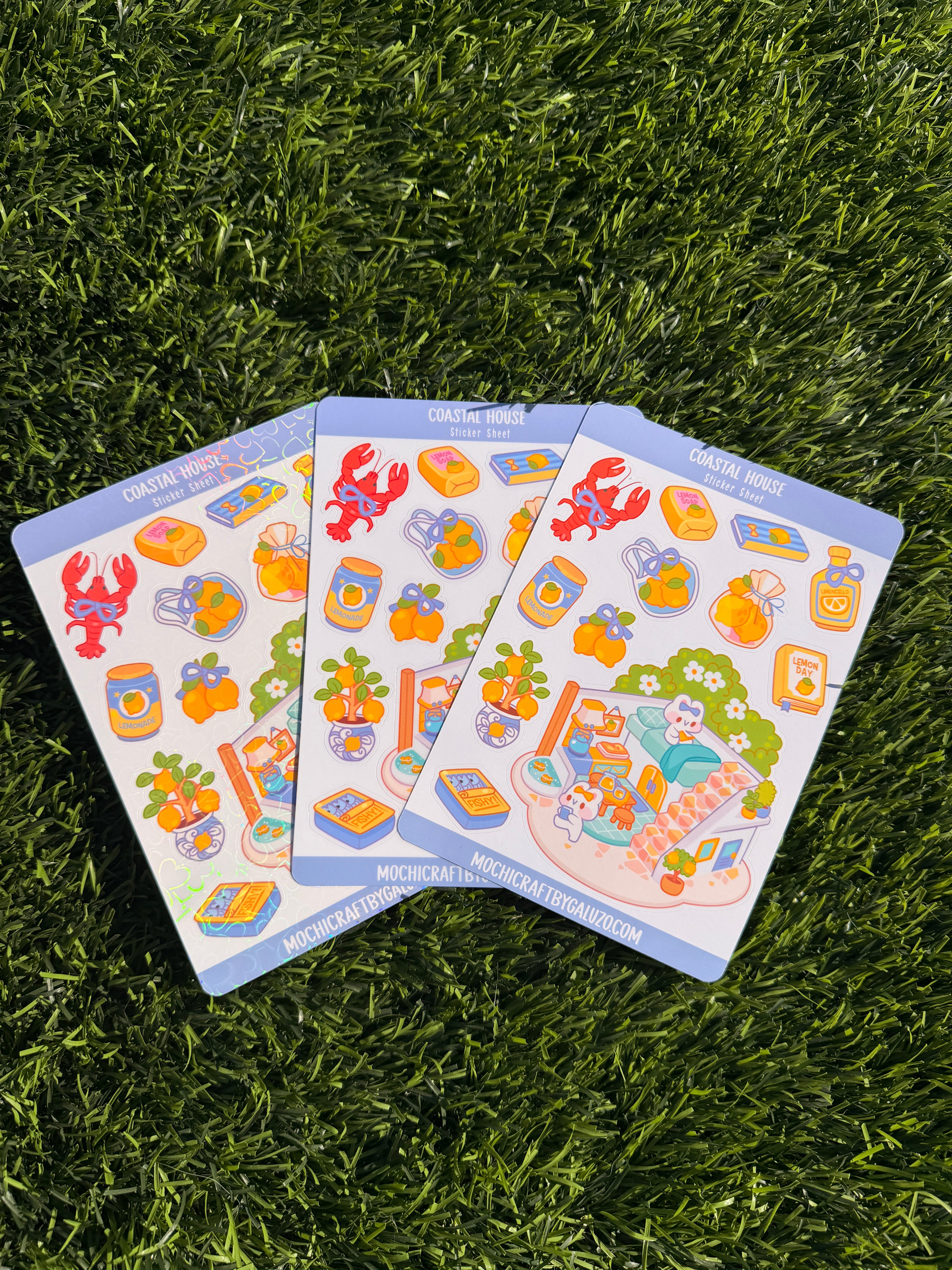 Coastal House | Scrapbooking | Sticker Sheet | Kiss Cut