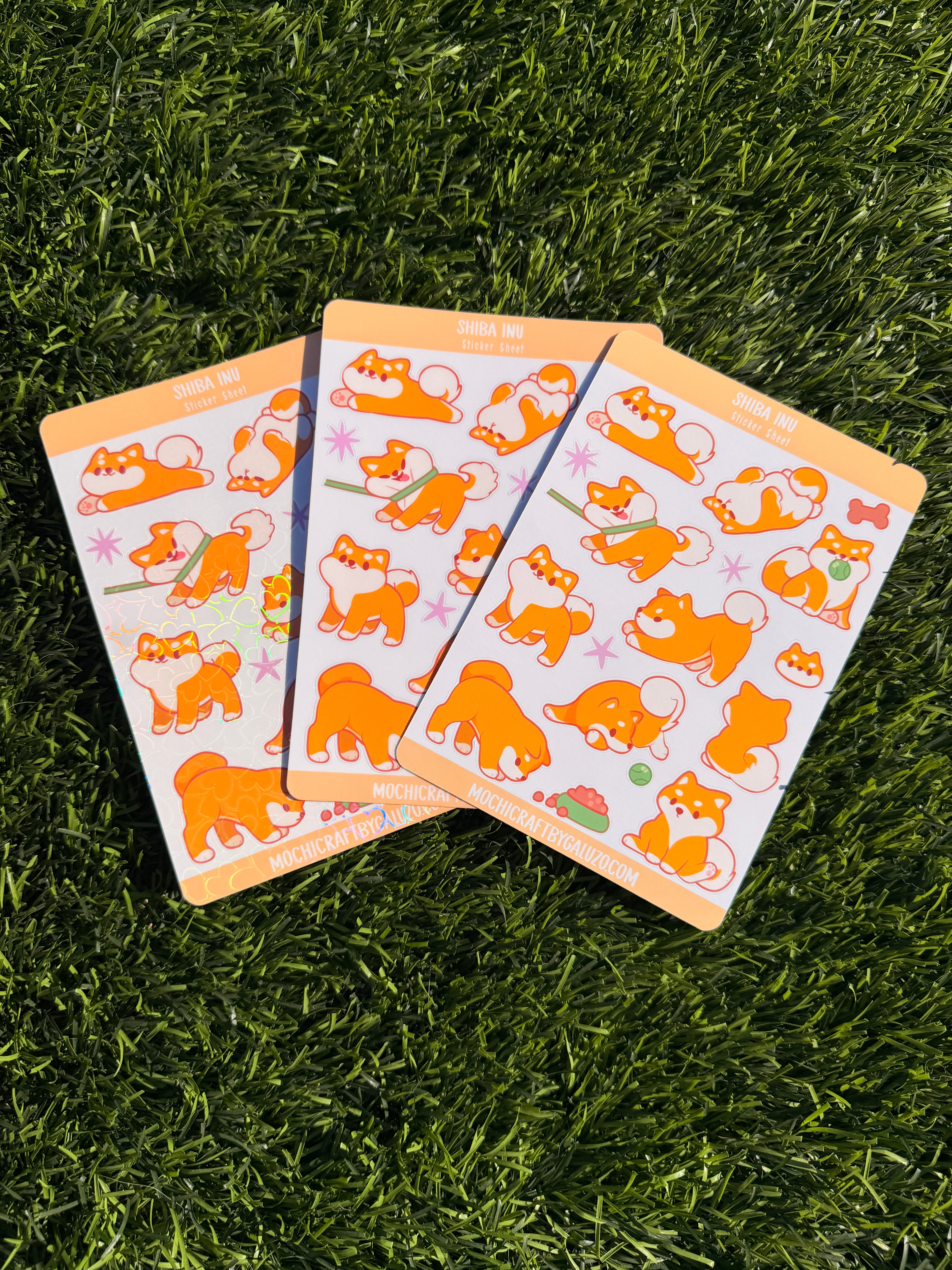 Shiba Inu | Scrapbooking | Sticker Sheet | Kiss Cut