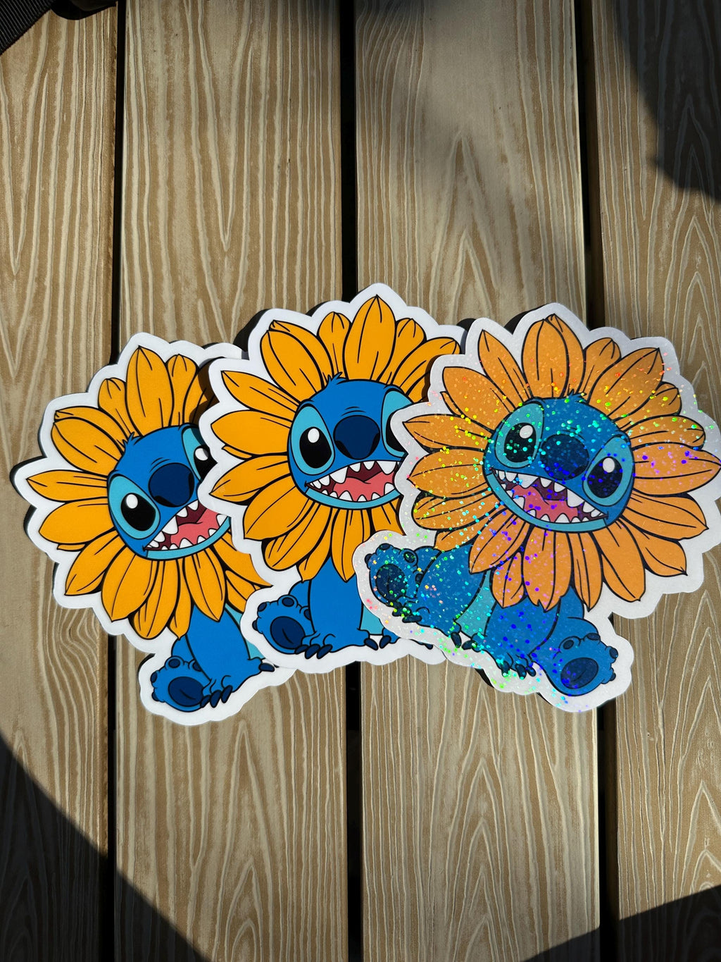 Sonnenblumenstich || Konturgeschnittener Aufkleber