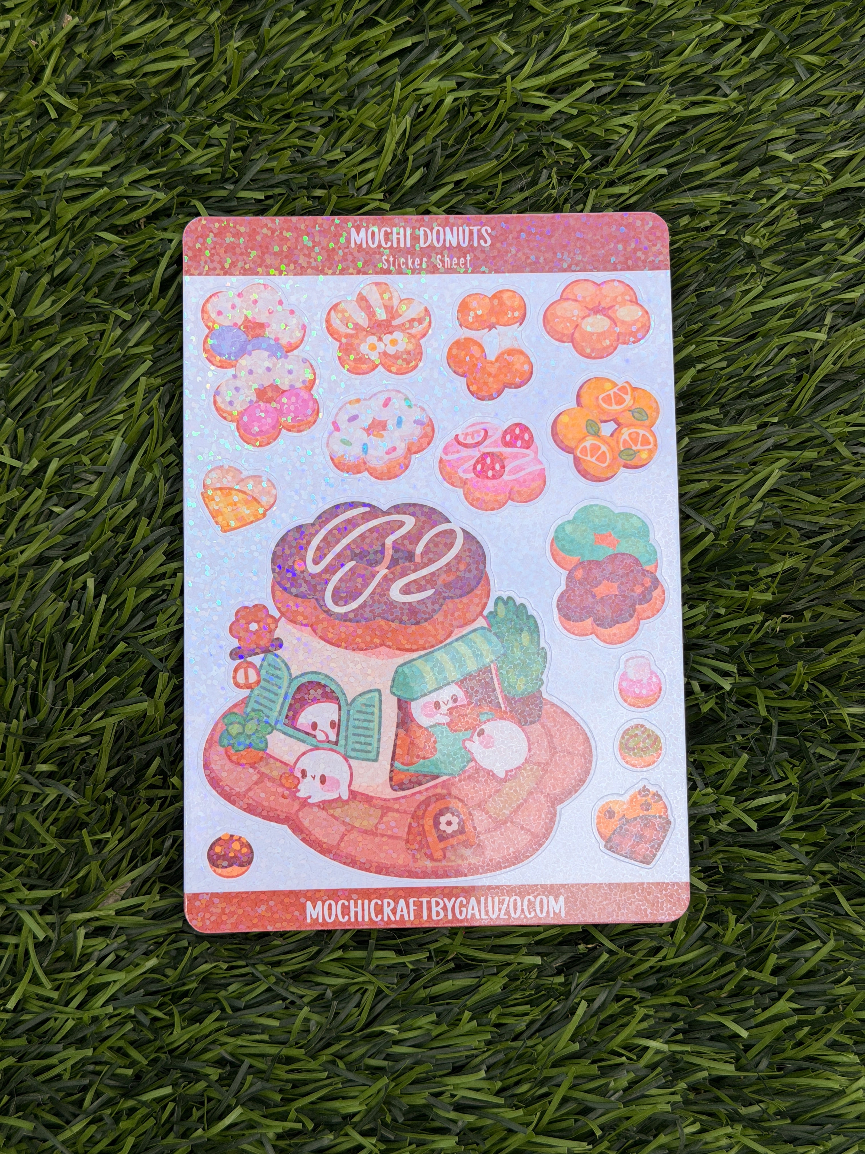 Mochi Donut | Scrapbooking | Sticker Sheet | Kiss Cut