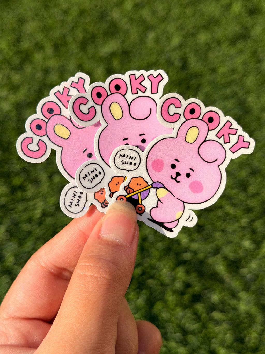 Paquete de pegatinas de Kpop | Personajes inspirados en BT21 | Pegatinas de vinilo impermeables troqueladas de 7 piezas