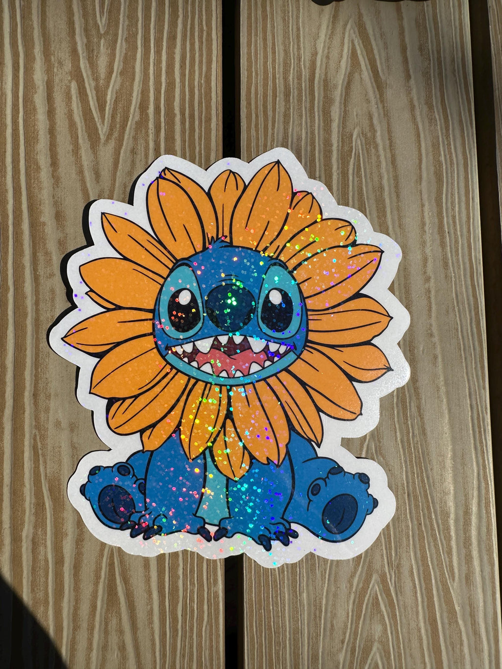 Sonnenblumenstich || Konturgeschnittener Aufkleber