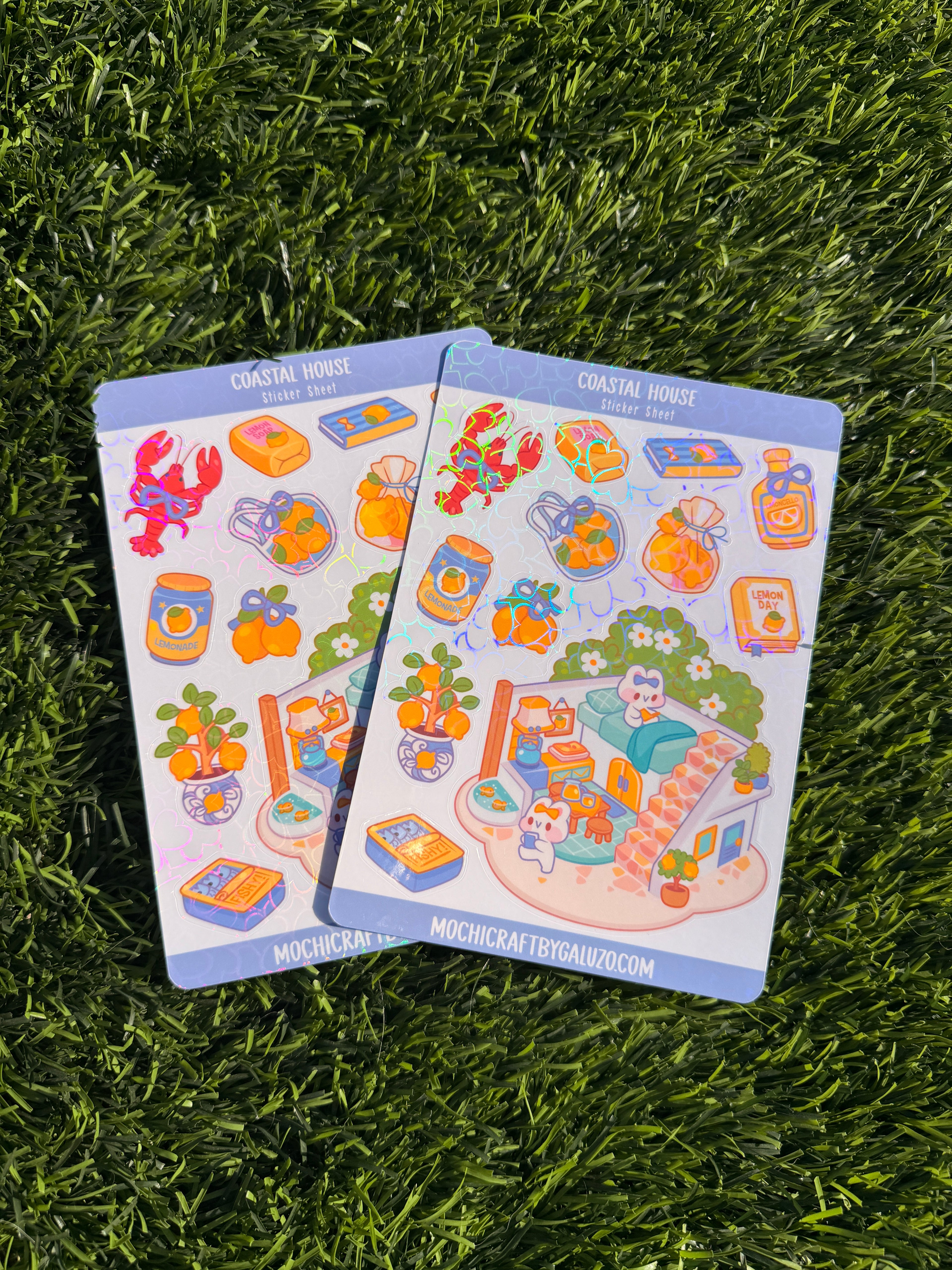 Coastal House | Scrapbooking | Sticker Sheet | Kiss Cut