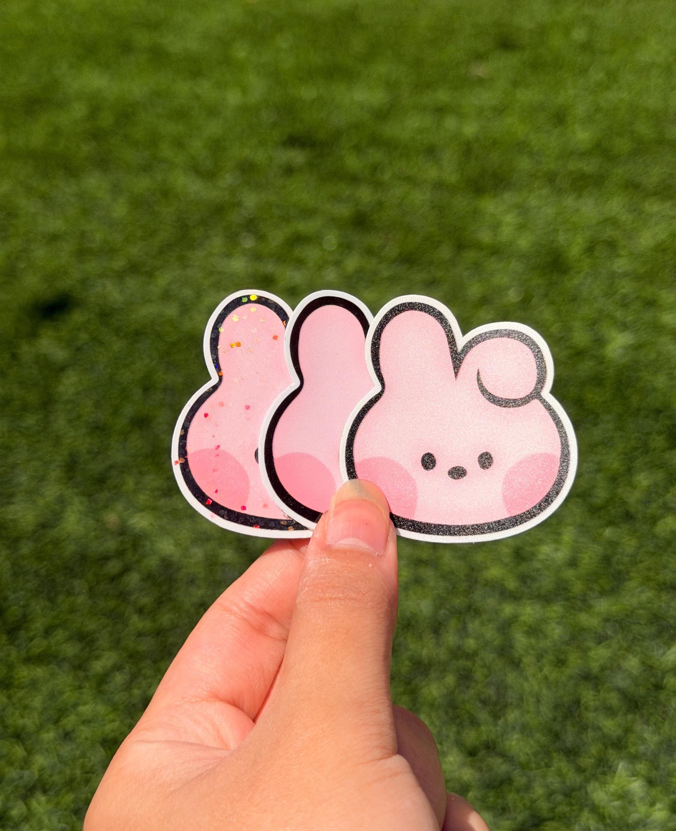 Kpop Minini Head Sticker Pack | BT21 Inspired Characters | 7pcs Die Cut Vinyl Waterproof Stickers