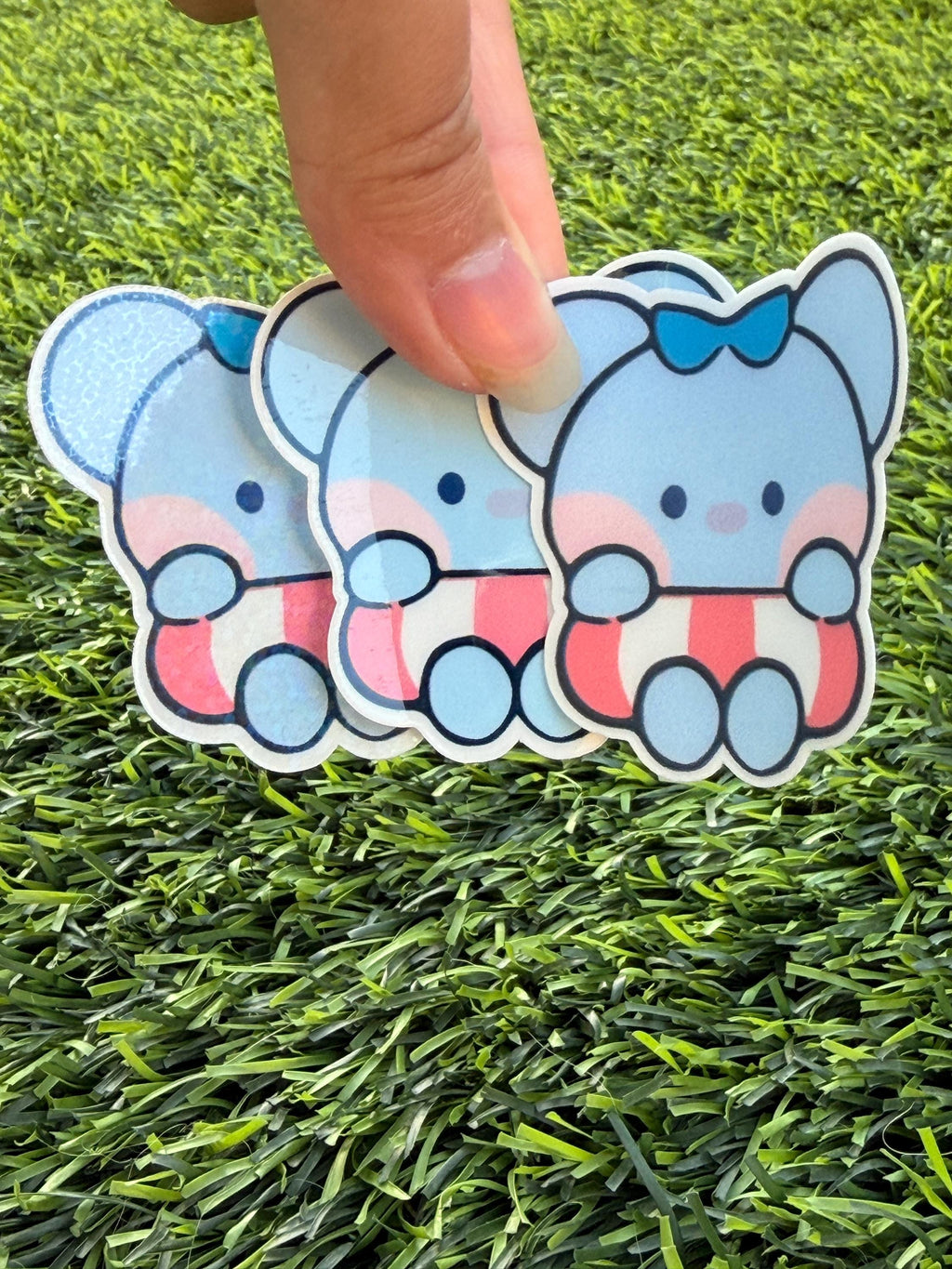 Kpop Summer Beach-themed Sticker Pack | BT21 Inspired Characters | 7pcs Die Cut Vinyl Waterproof Stickers