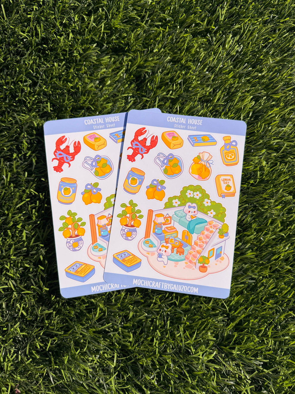 Coastal House | Scrapbooking | Sticker Sheet | Kiss Cut