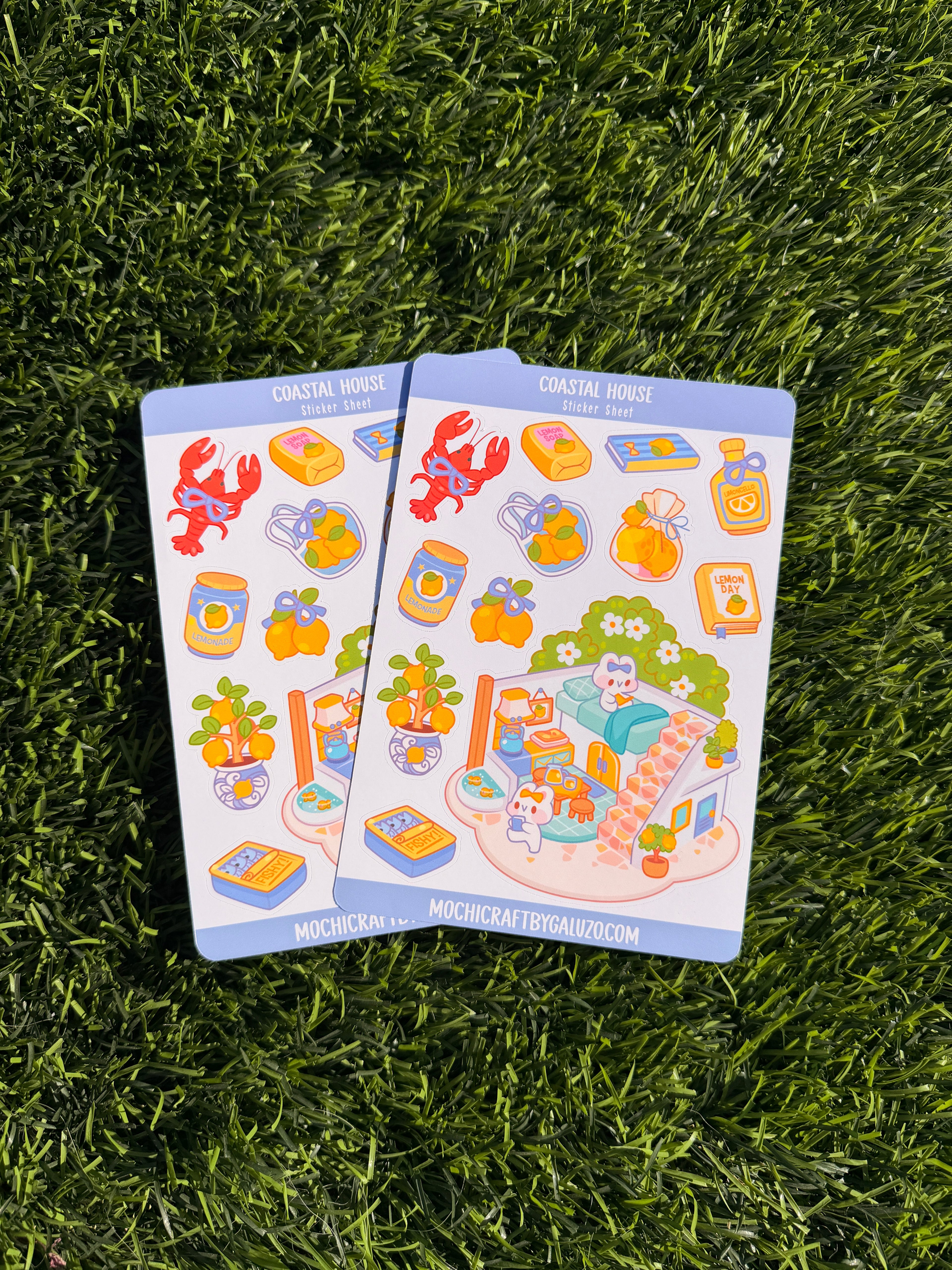 Coastal House | Scrapbooking | Sticker Sheet | Kiss Cut
