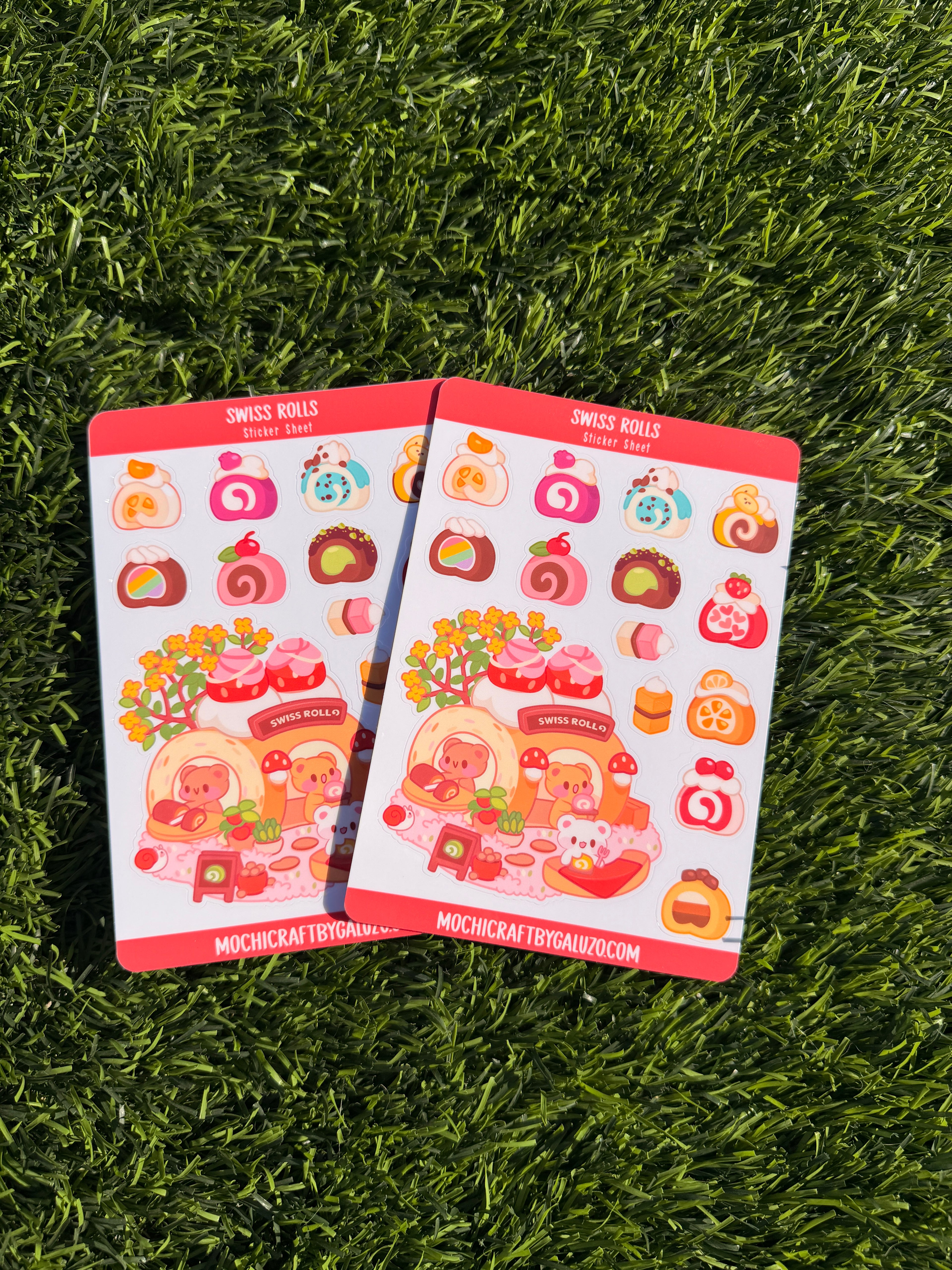 Swiss Rolls | Scrapbooking | Sticker Sheet | Kiss Cut