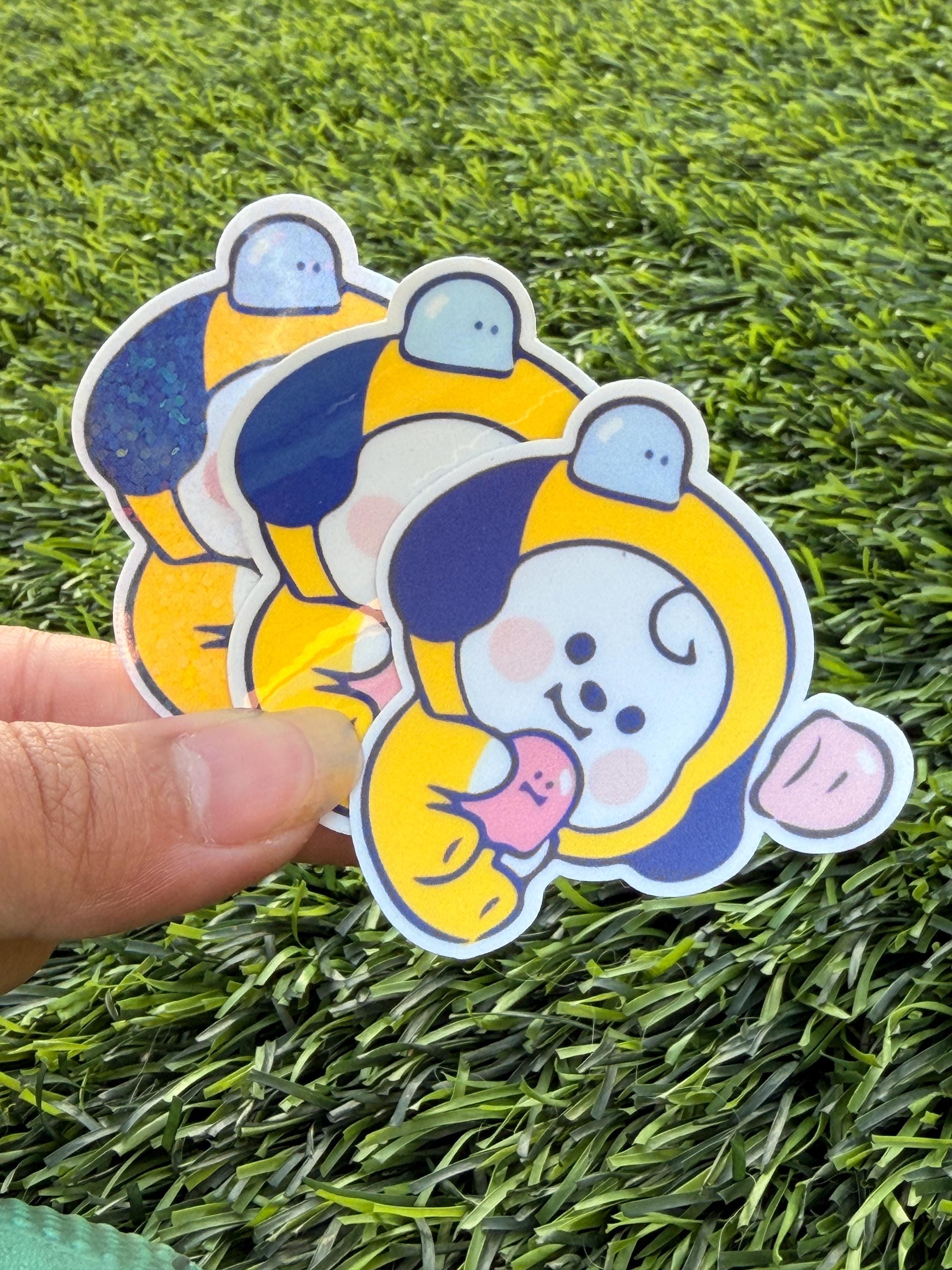 Pegatinas de caramelo de gelatina inspiradas en BT21 | Paquete de vinilo troquelado impermeable (7 piezas)