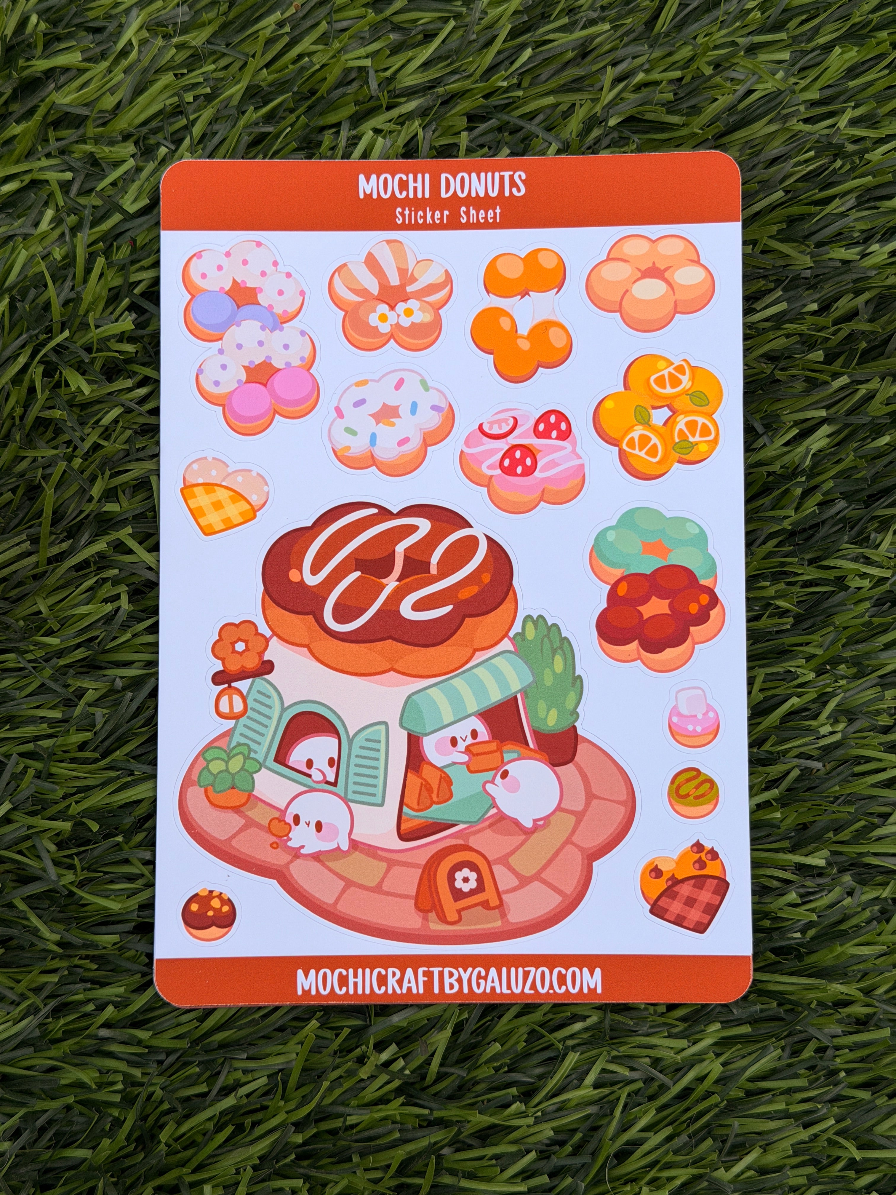 Mochi Donut | Scrapbooking | Sticker Sheet | Kiss Cut