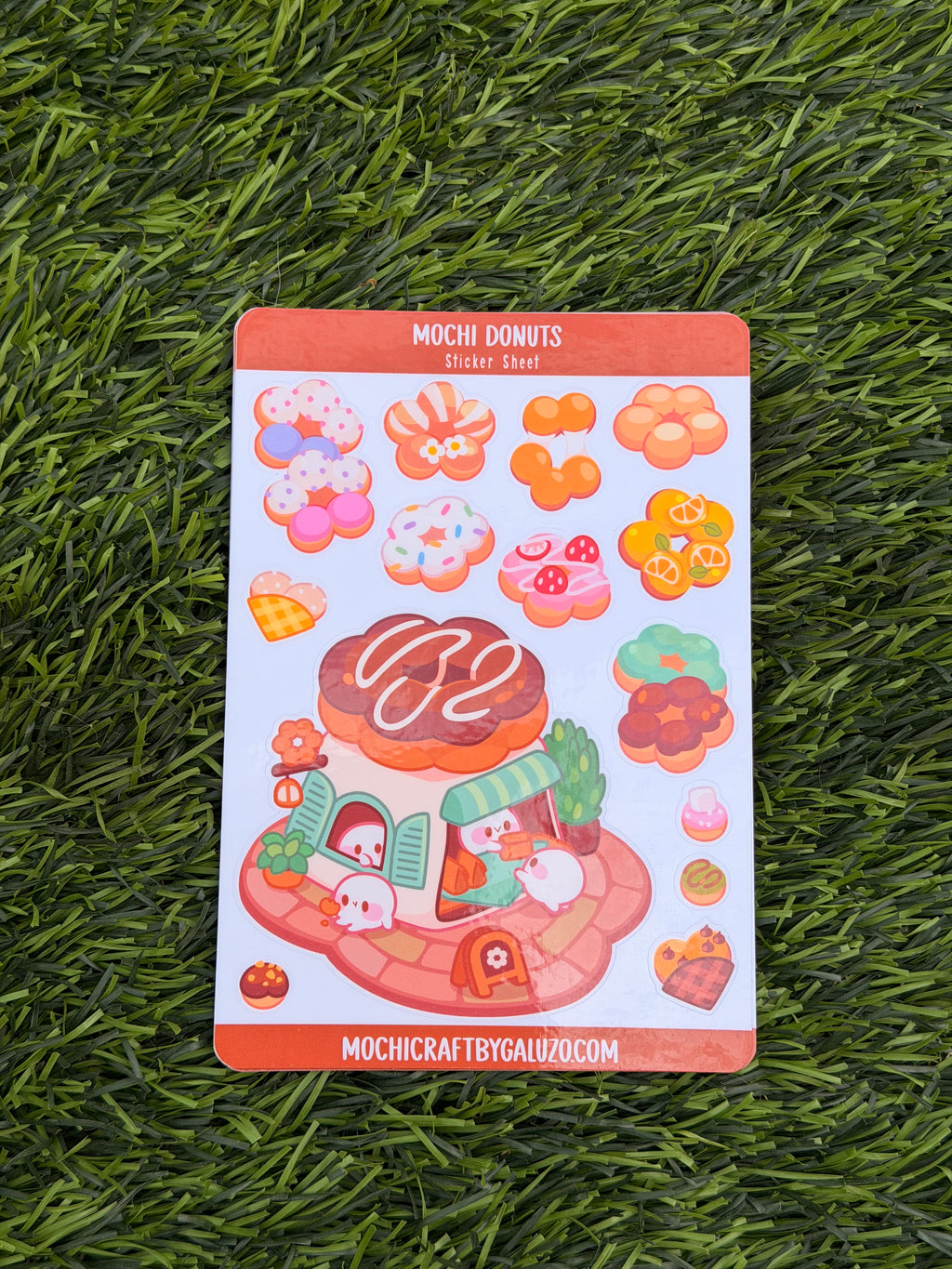 Mochi Donut | Scrapbooking | Sticker Sheet | Kiss Cut