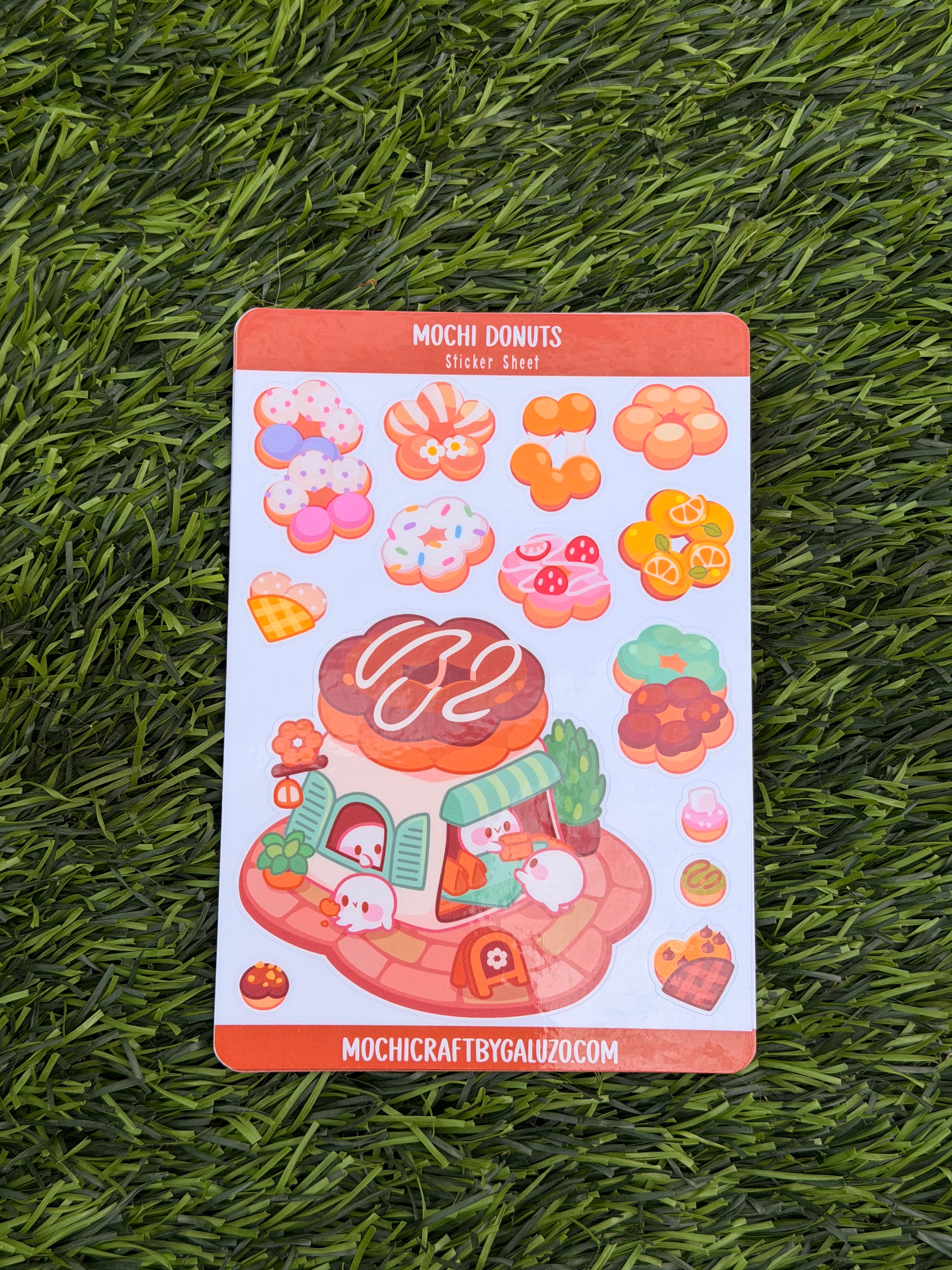 Mochi Donut | Scrapbooking | Sticker Sheet | Kiss Cut
