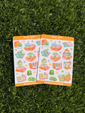 Matcha & Books | Scrapbooking | Sticker Sheet | Kiss Cut