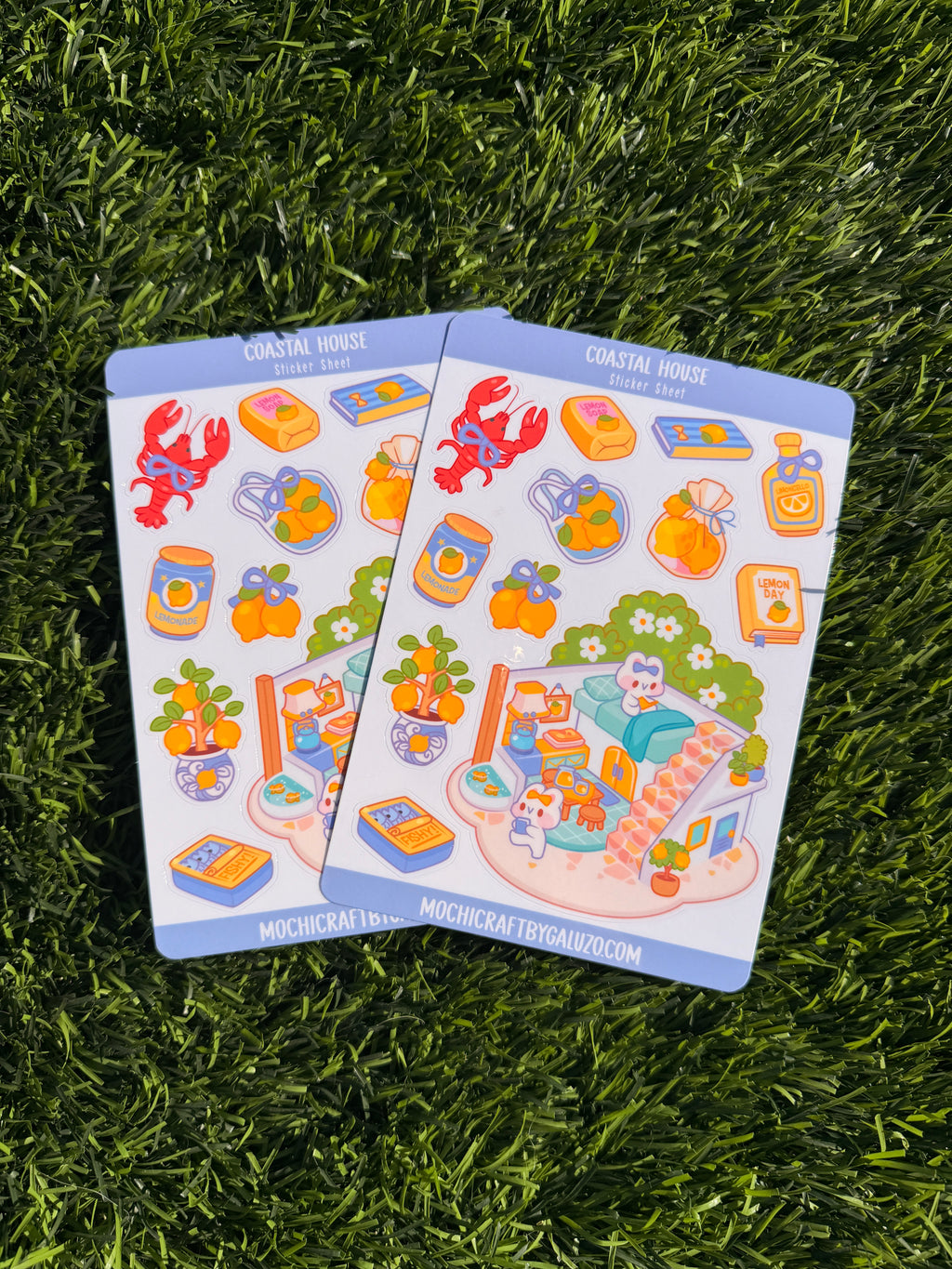 Coastal House | Scrapbooking | Sticker Sheet | Kiss Cut