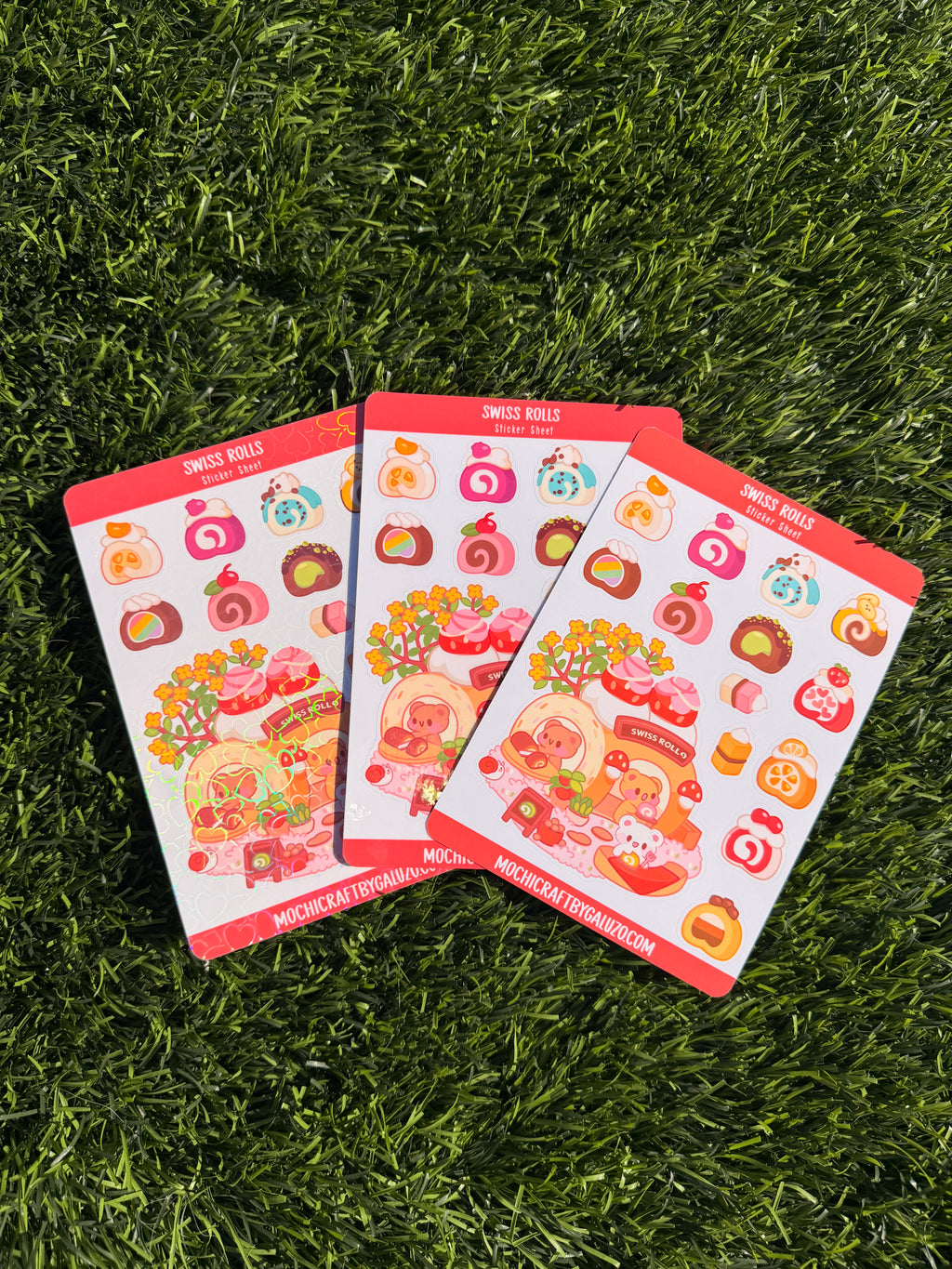 Swiss Rolls | Scrapbooking | Sticker Sheet | Kiss Cut