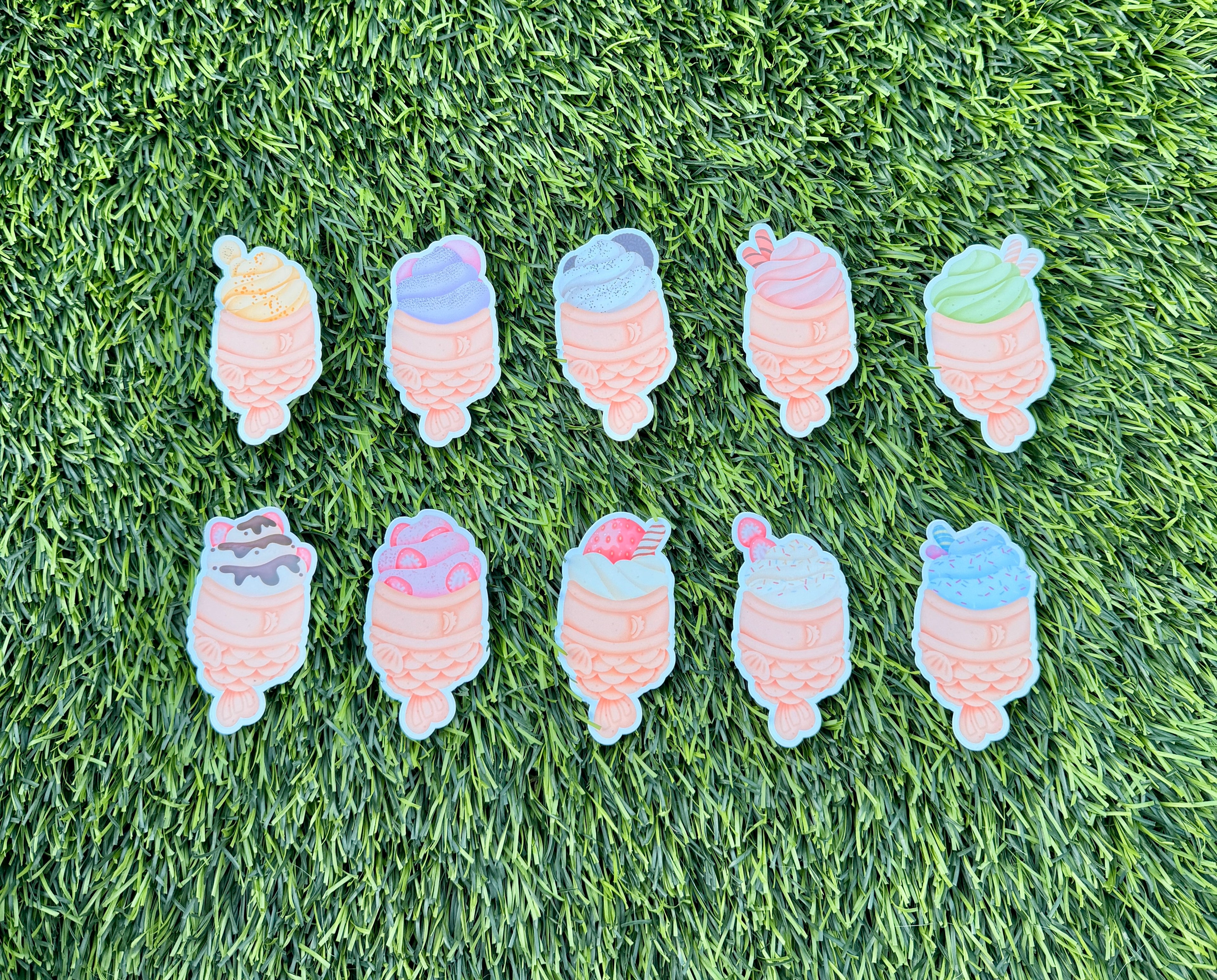 Taiyaki Ice Cream | Die Cut Stickers