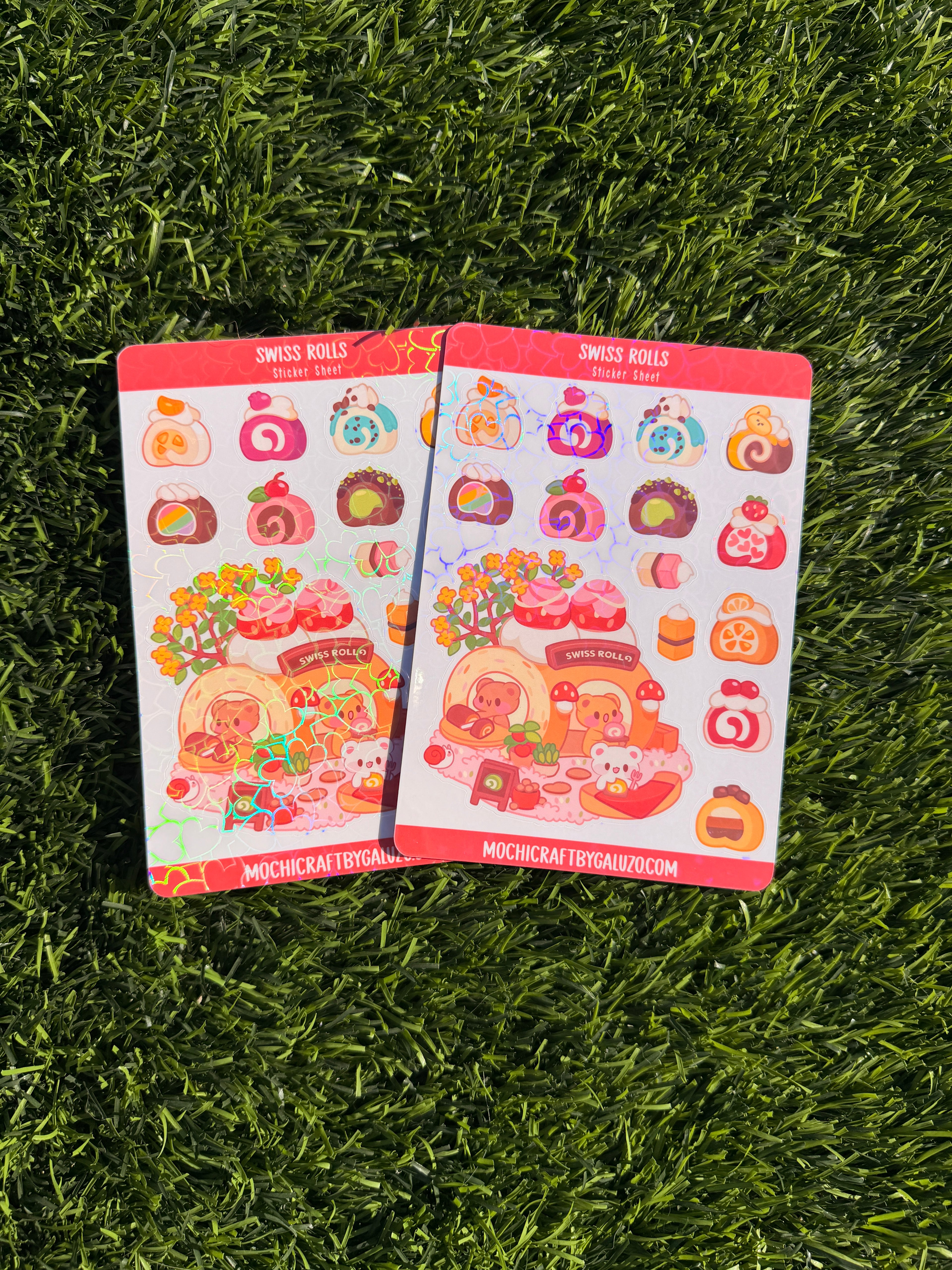 Swiss Rolls | Scrapbooking | Sticker Sheet | Kiss Cut