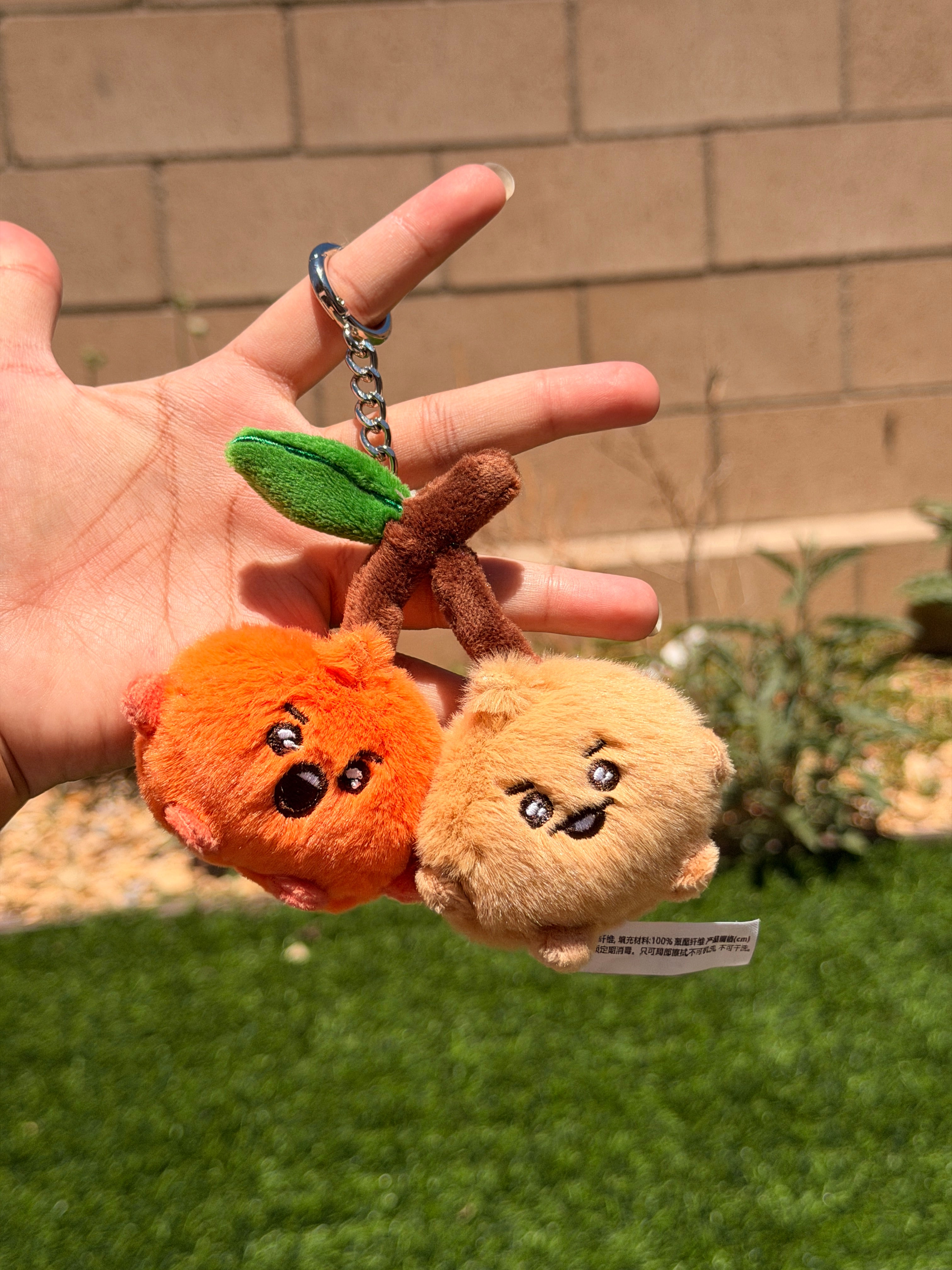 KPOP Plush Keychain | Orange Collection Series 2 | Cute Kawaii Character Keyring, Soft Mini Plush Charm, BTS Inspired Gift