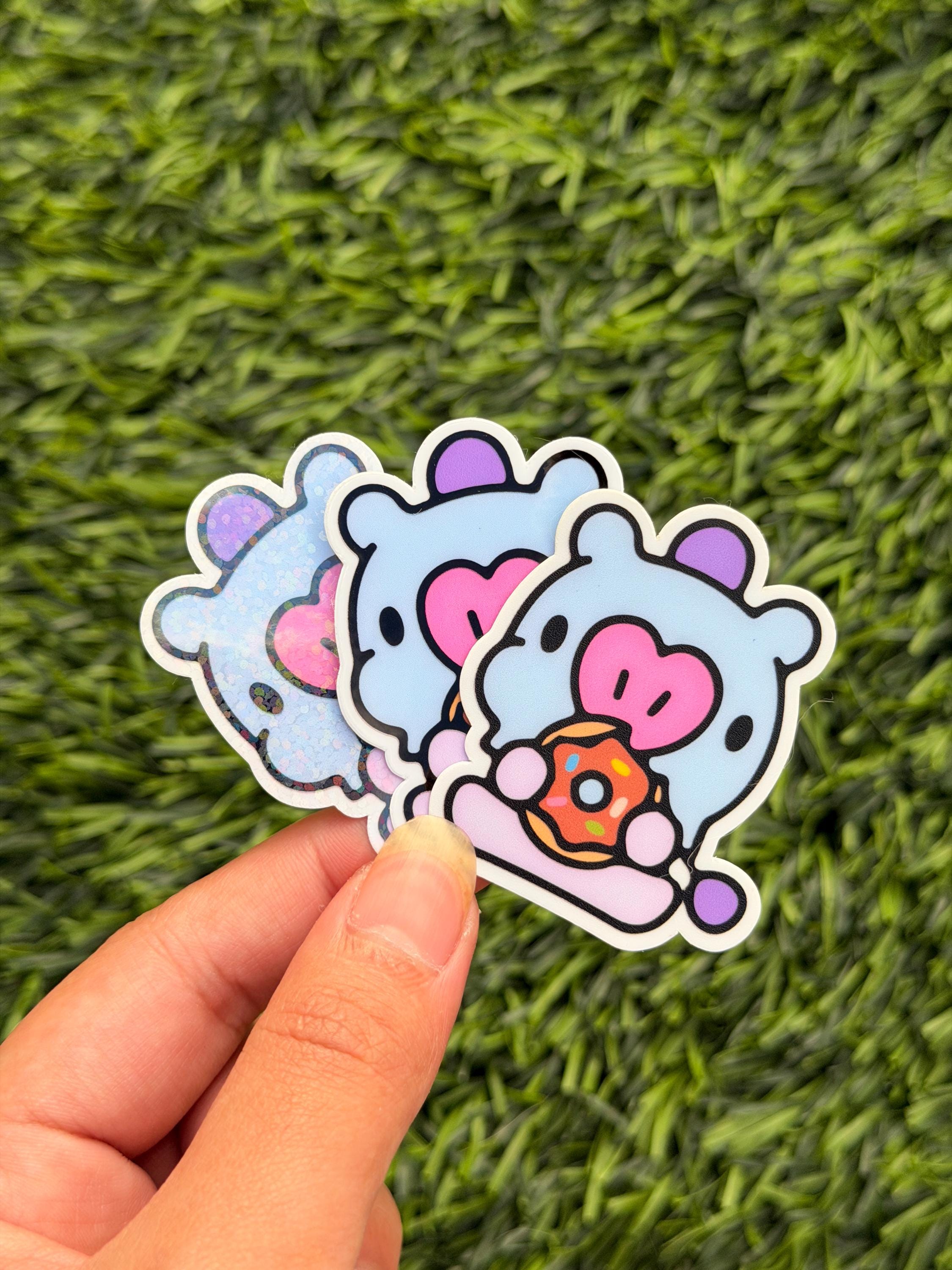 Kpop Snacks-themed Sticker Pack | BT21 Inspired Characters | 7pcs Die Cut Vinyl Waterproof Stickers