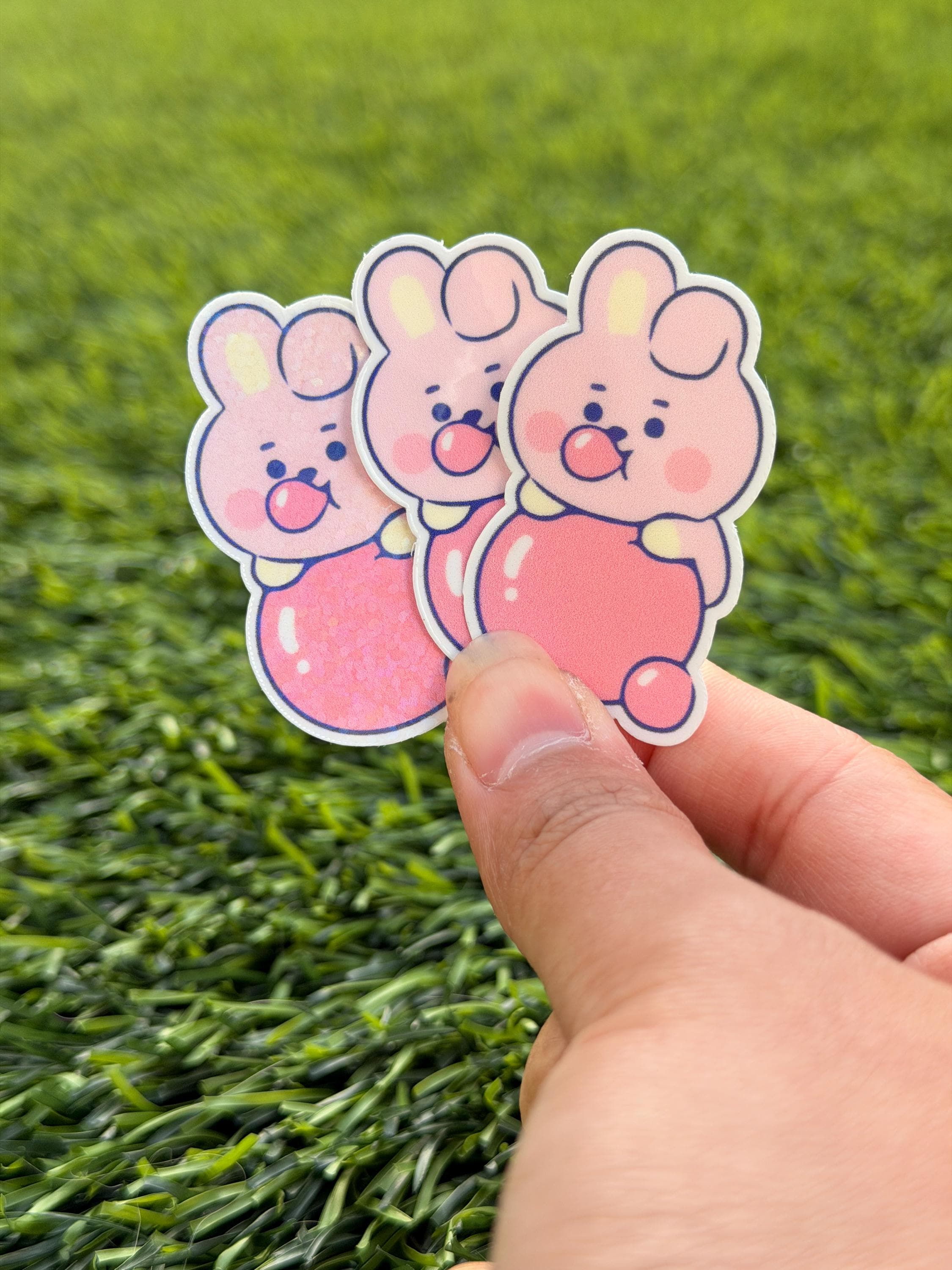 Pegatinas de caramelo de gelatina inspiradas en BT21 | Paquete de vinilo troquelado impermeable (7 piezas)
