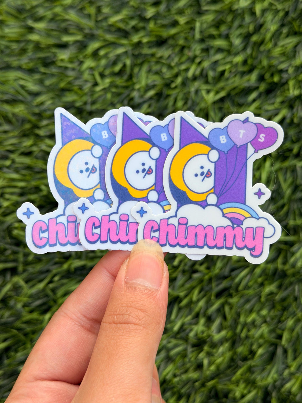 Kpop Sticker Pack | BT21 Inspired Characters | 8pcs Die Cut Vinyl Waterproof Stickers