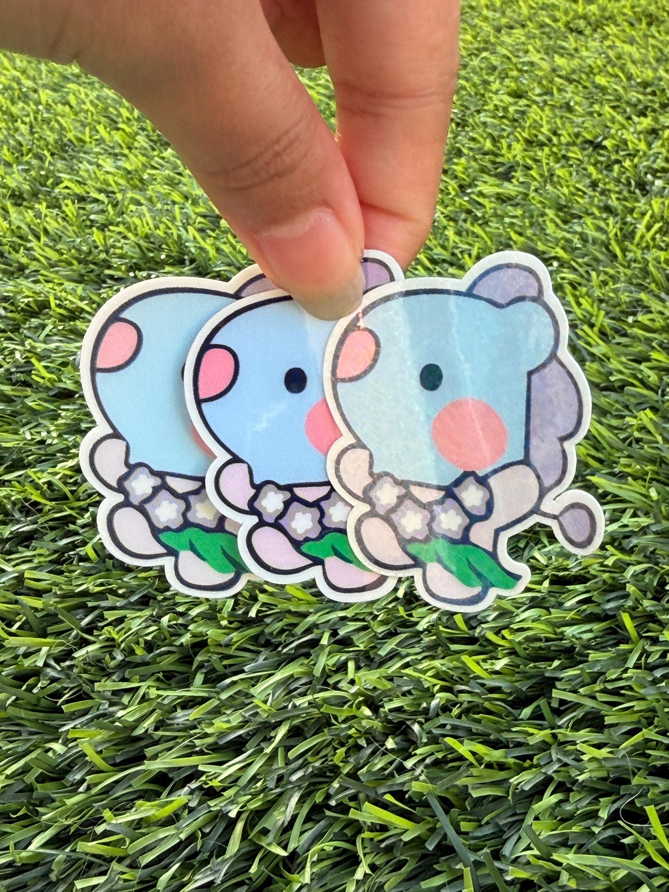 Kpop Summer Beach-themed Sticker Pack | BT21 Inspired Characters | 7pcs Die Cut Vinyl Waterproof Stickers