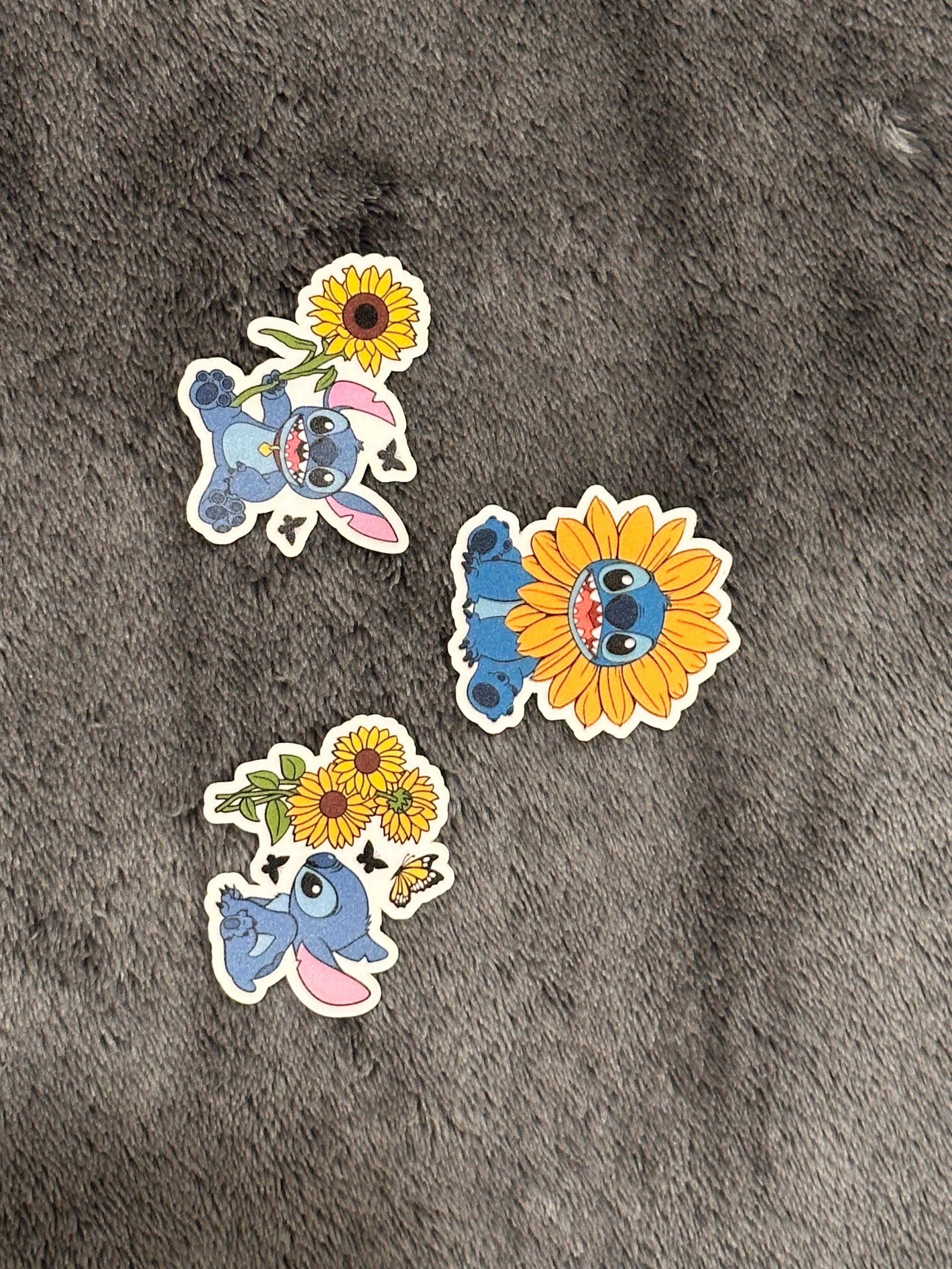 Sonnenblumenstich || Konturgeschnittener Aufkleber