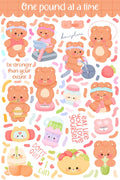 Pfund für Pfund | Scrapbooking | Planer | Aufkleberbogen | Kiss Cut