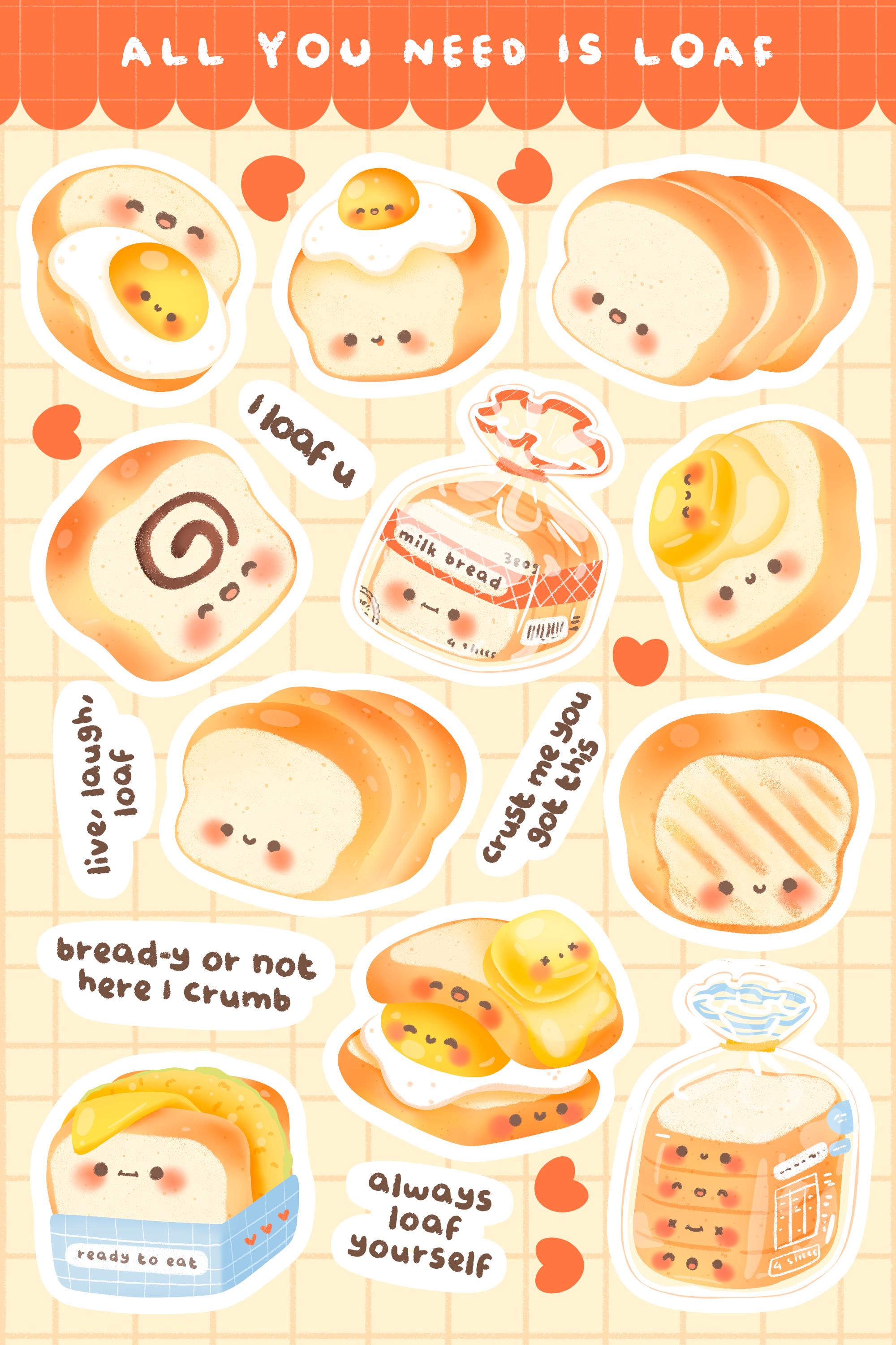 All You Need is Loaf | Scrapbooking | Planer | Stickerbogen | Kiss Cut