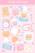 First Aid Bear | Sticker Sheet | Kiss Cut