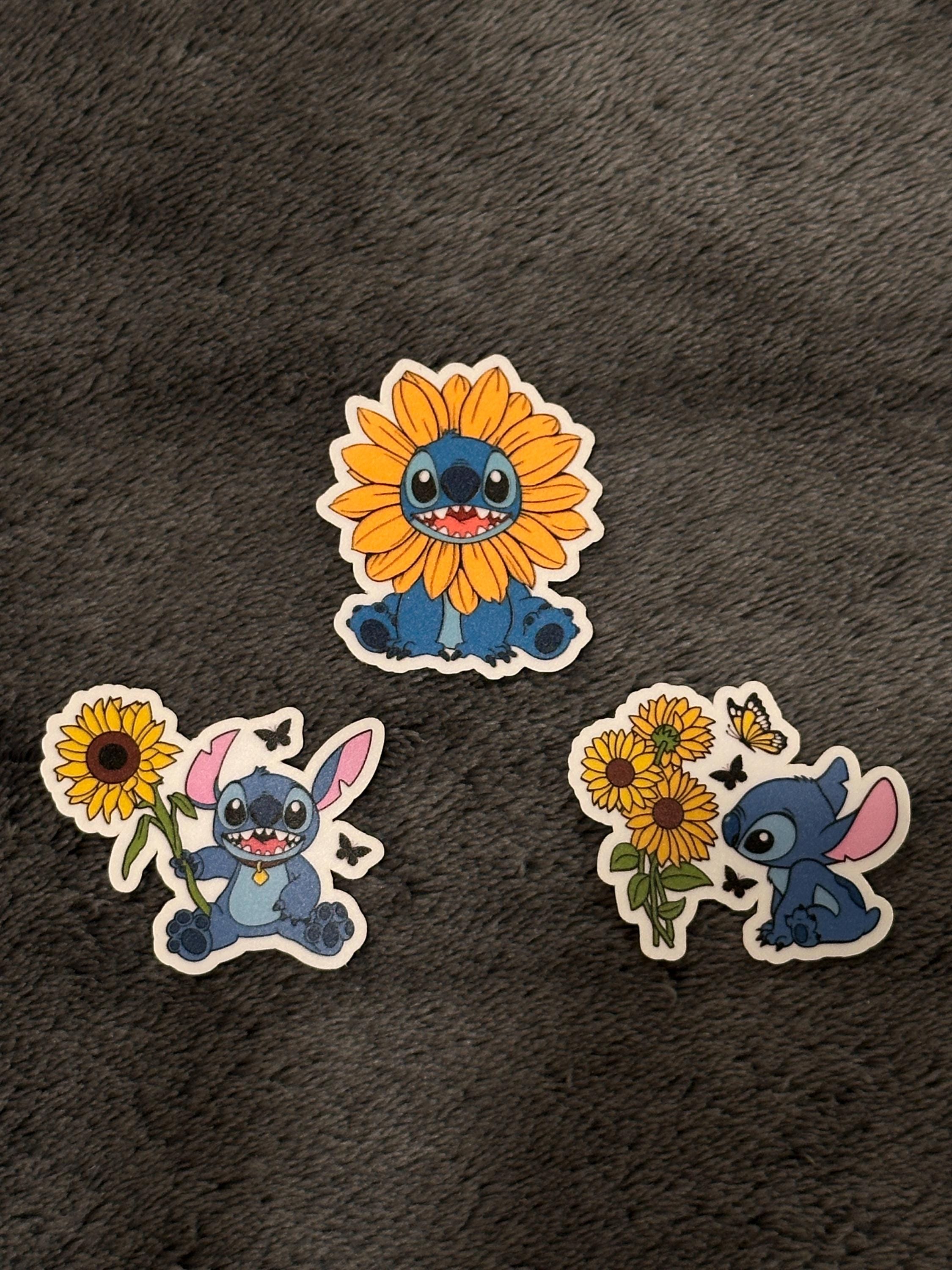 Sonnenblumenstich || Konturgeschnittener Aufkleber
