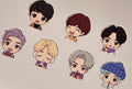 Von Bangtan inspirierte Chibi-Aufkleber | 7 gestanzte Vinyl-Sticker