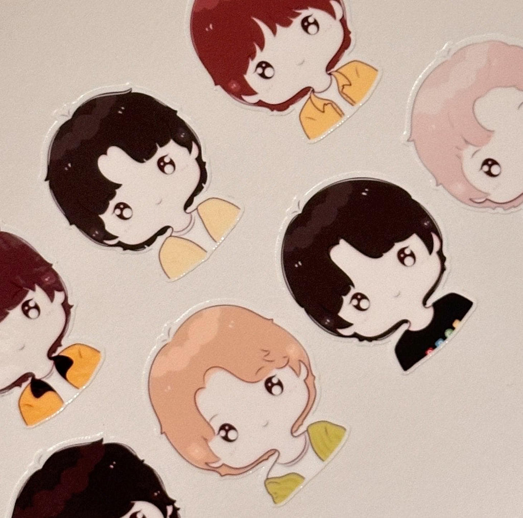 BTS Chibi Sticker Pack | Die Cut Vinyl Decals (7pcs)