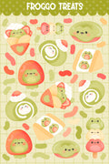 Froggo Treats | Scrapbooking | Planner | Sticker Sheet | Kiss Cut