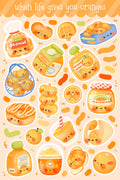 When Life Gives You Oranges | Scrapbooking | Planner | Sticker Sheet | Kiss Cut