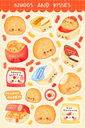 Nuggs & Kisses | Scrapbooking | Planner | Sticker Sheet | Kiss Cut