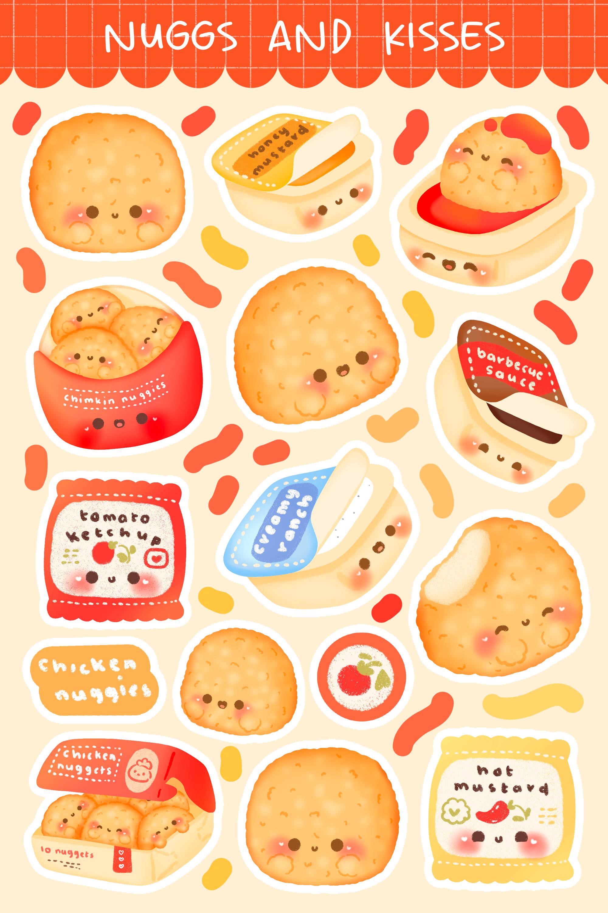 Nuggs & Kisses | Scrapbooking | Planner | Sticker Sheet | Kiss Cut