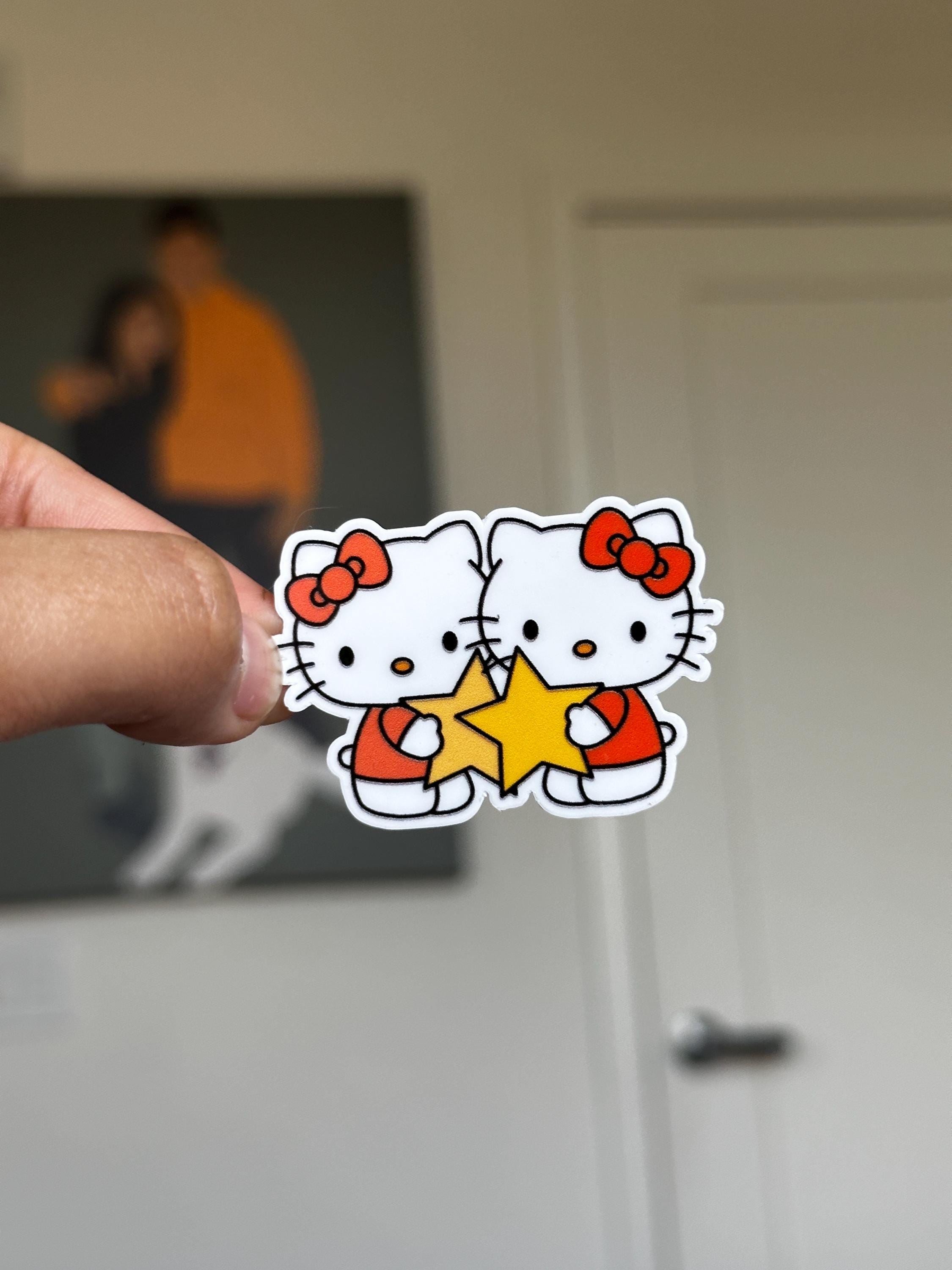 Hello Kitty Tierkreis-Sticker-Pack | Kawaii Sanrio Aufkleber | 12 Stück ausgestanzt | Astrologie Horoskop Sticker | Holografisch Matt Glänzend | Geschenk