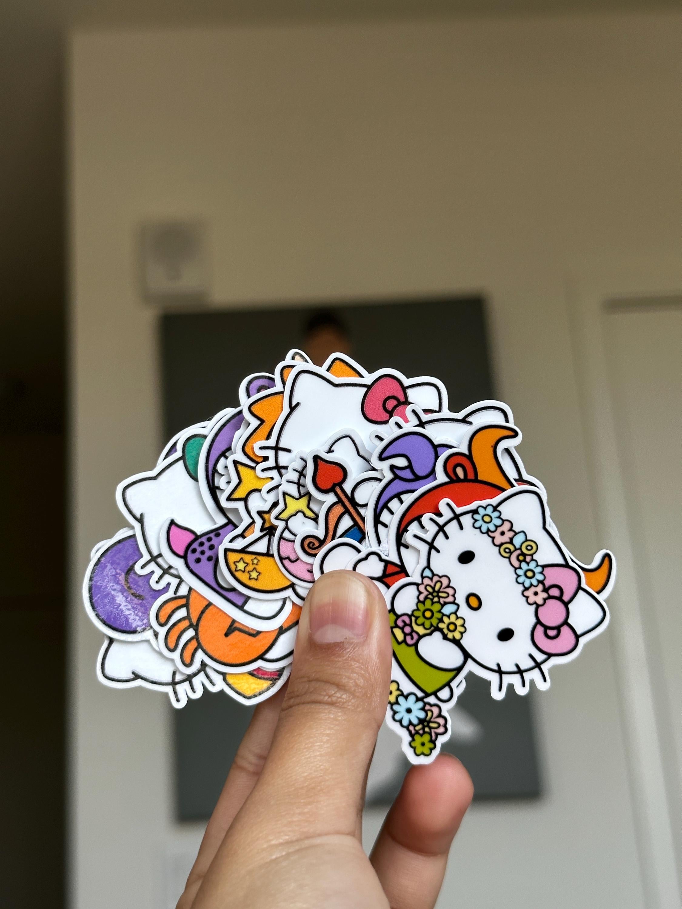 Hello Kitty Tierkreis-Sticker-Pack | Kawaii Sanrio Aufkleber | 12 Stück ausgestanzt | Astrologie Horoskop Sticker | Holografisch Matt Glänzend | Geschenk
