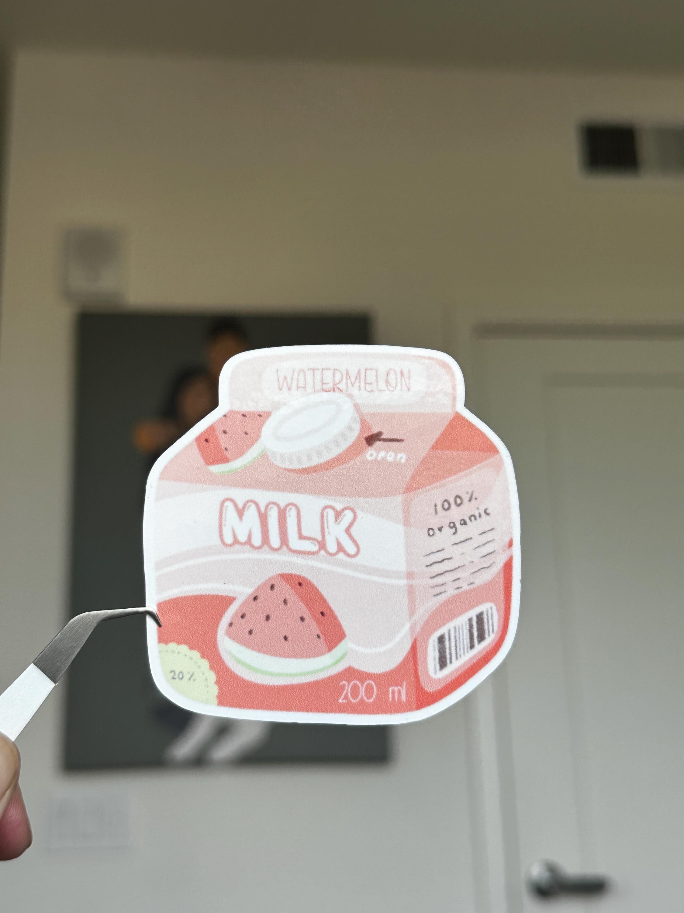 Carton Milk | Kawaii | Die Cut Sticker